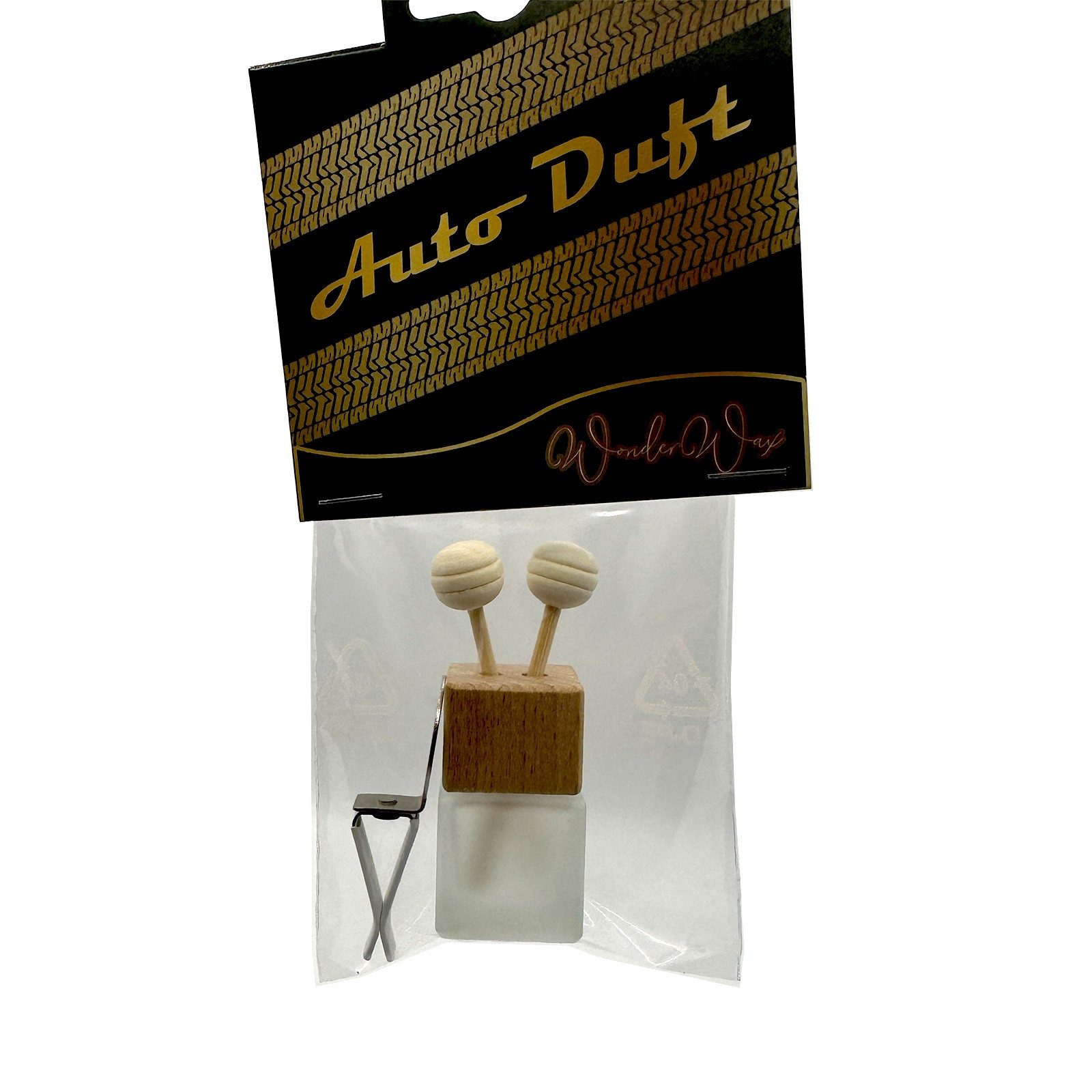 WonderWax Raumduft WonderWax® Auto Duft Quadrat Schwarz Deckel rund 8 ml, (Geröstete Marshmallows), Duftrichtung: Geröstete Marshmallows