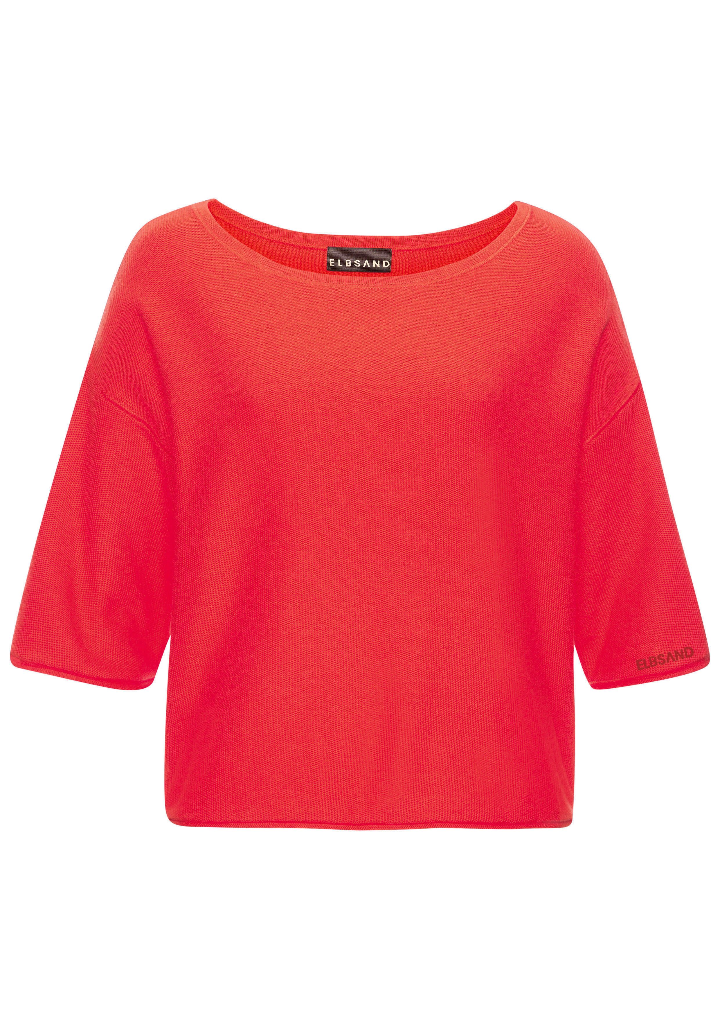 Elbsand 3/4-Arm-Shirt mit U-Boot Ausschnitt, Loungewear günstig online kaufen