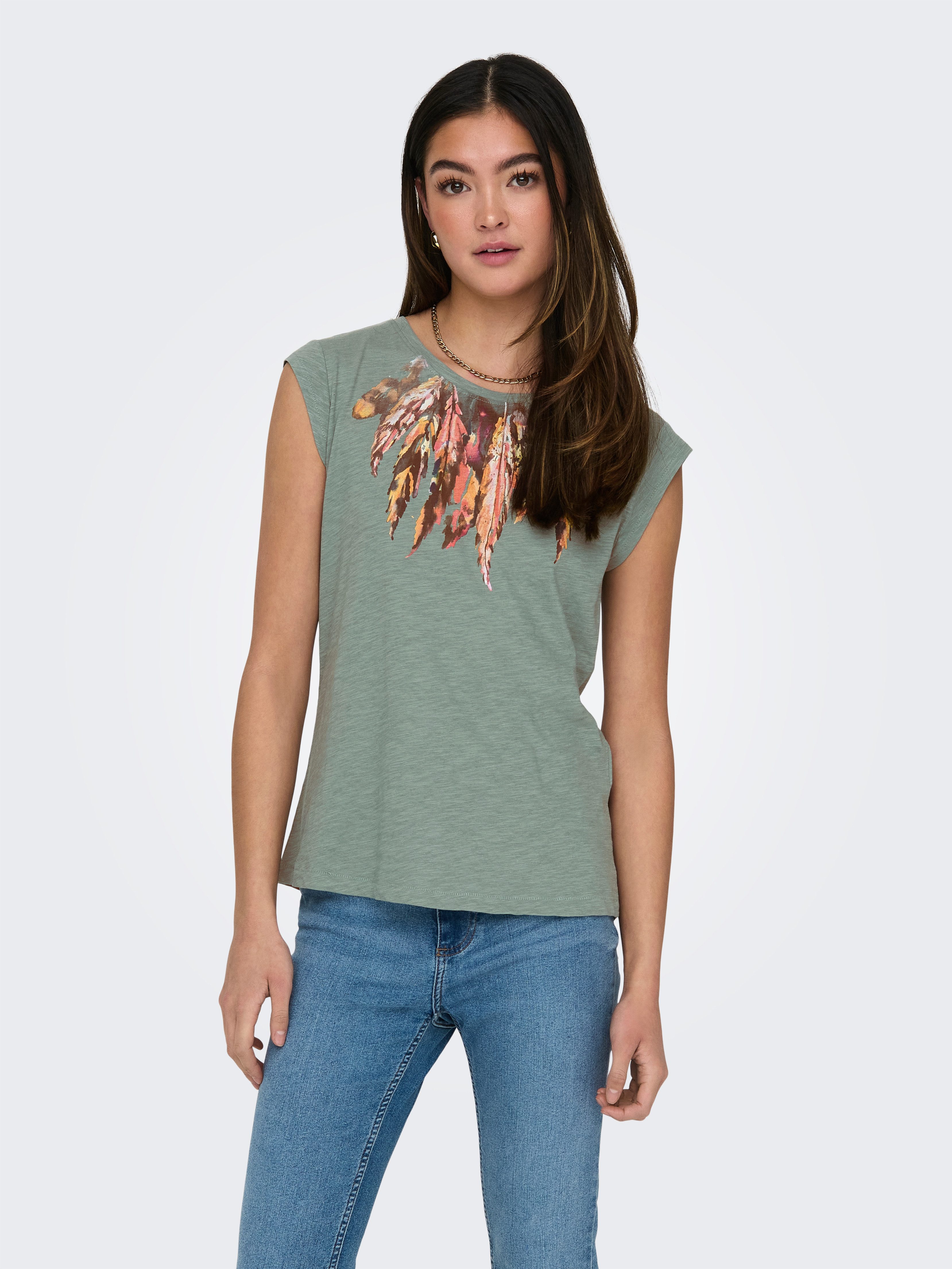 ONLY Kurzarmshirt FEEL/FEATHERS TOP BOX CS günstig online kaufen