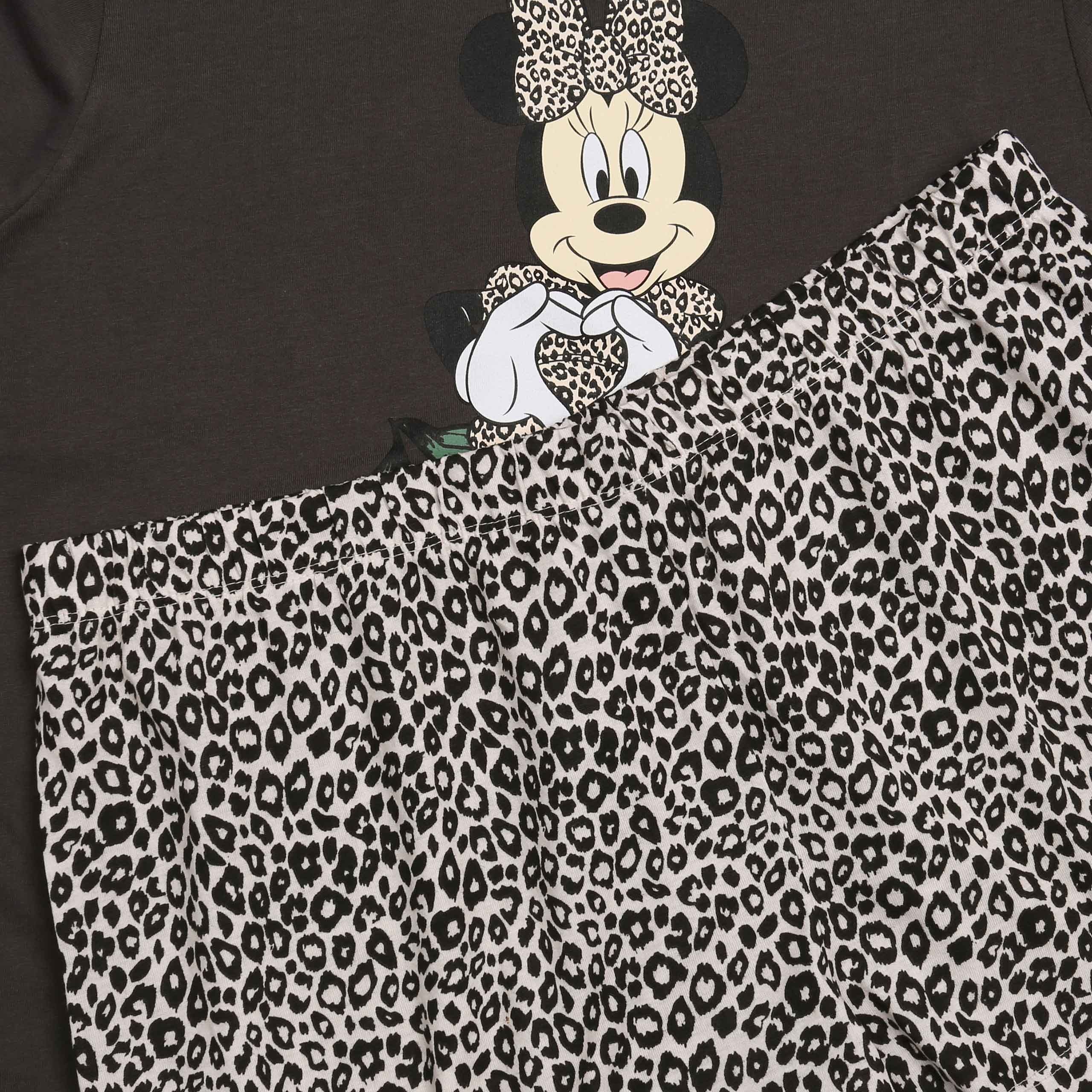 Disney Pyjama DISNEY Minnie Mouse Damenpyjama aus Baumwolle kurzarm