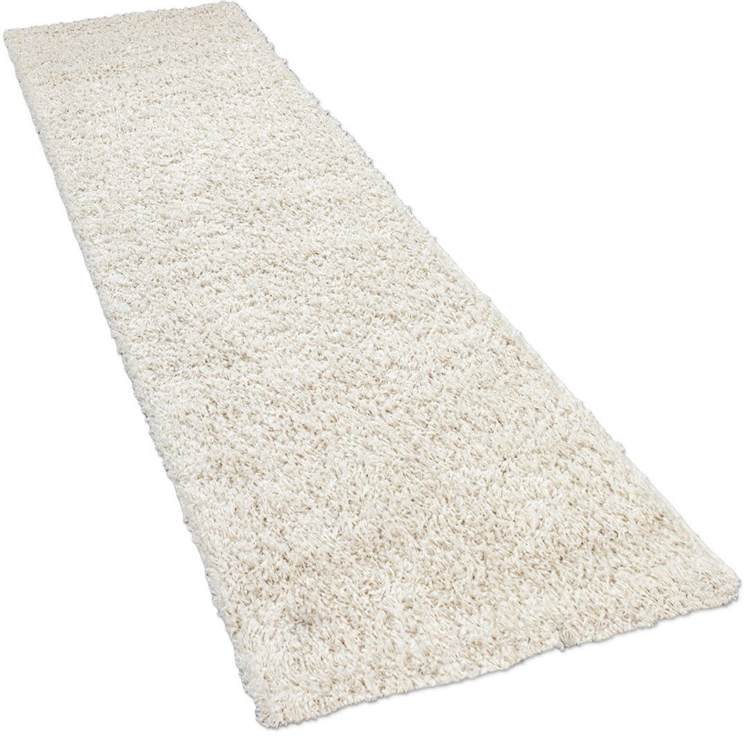 Paco Home Hochflor-Teppich Sky 250, rechteckig, Höhe: 34 mm, gewebt, Uni-Fa günstig online kaufen