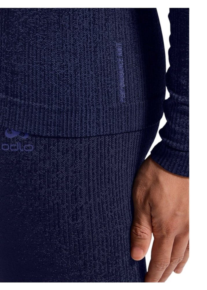 Odlo Langarmshirt Performance Warm Blackcomb (warm, nahtlos, schnelltrocknend)