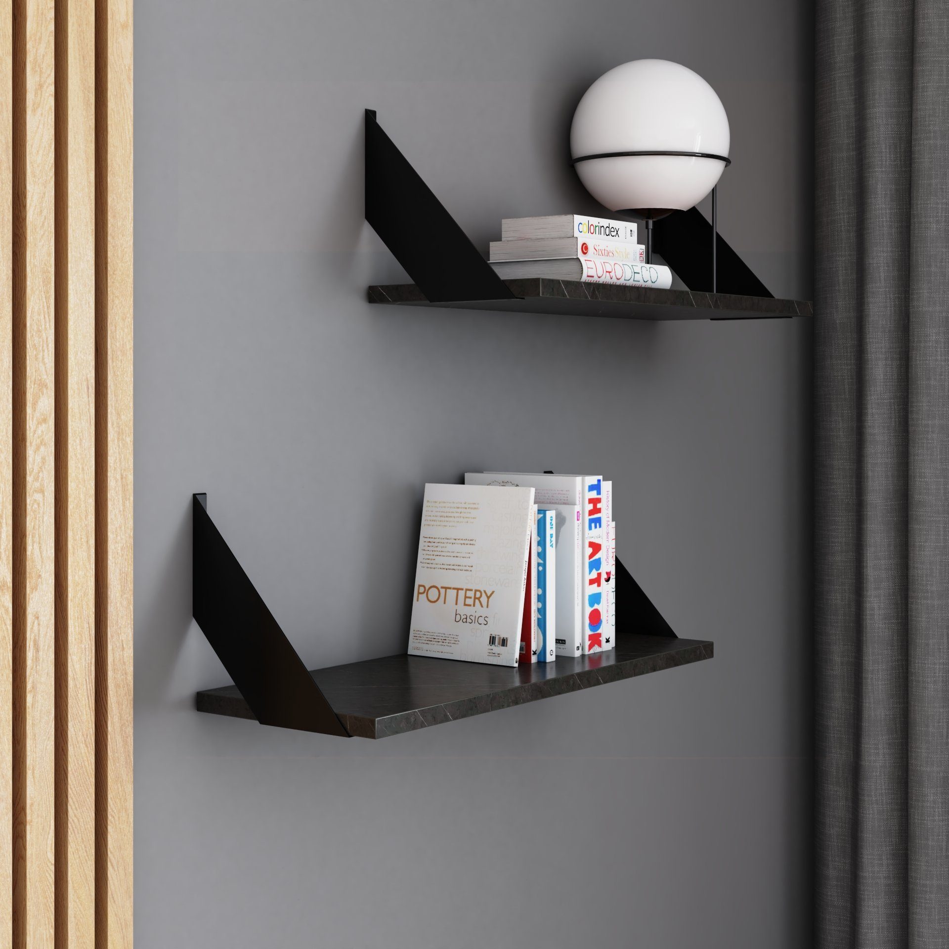AKKE Wandregal, Hängeregal FLAT modern mit günstig online kaufen