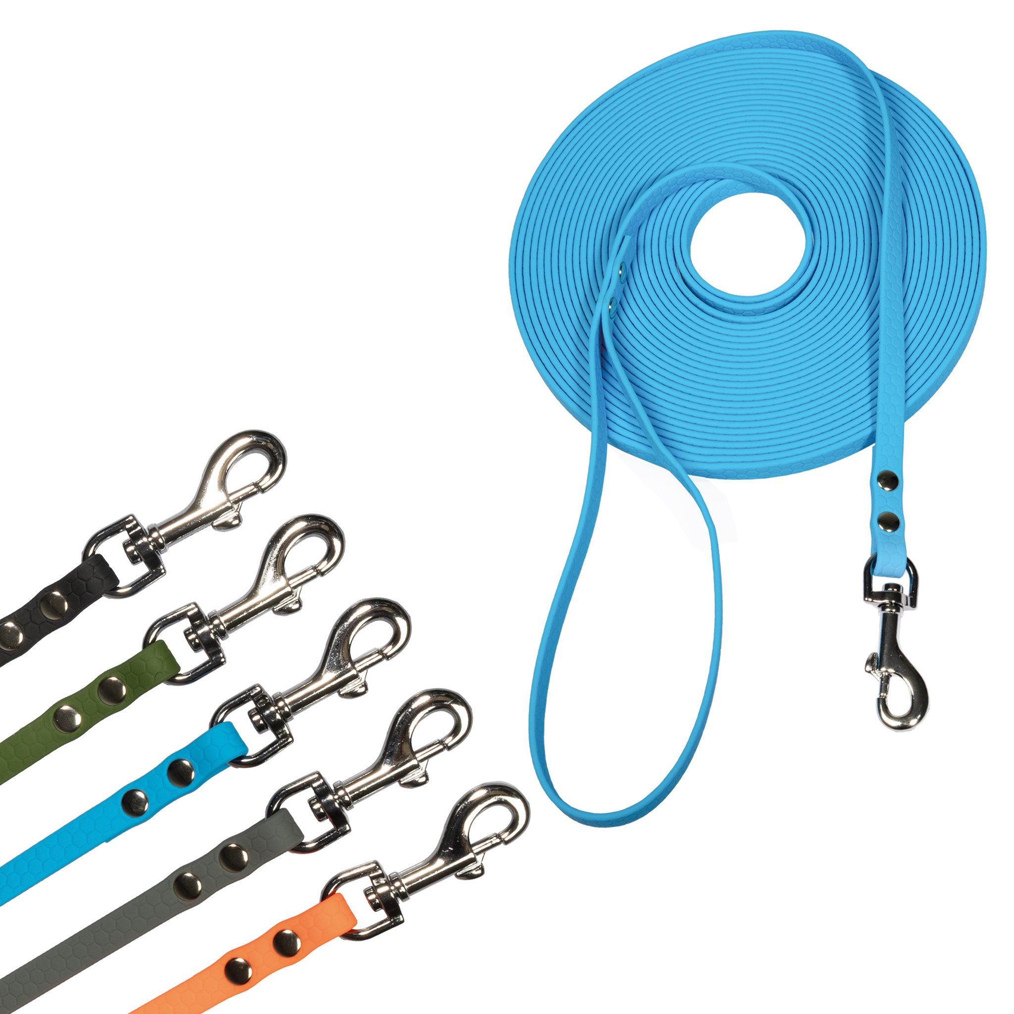 Schecker Schleppleine Schecker 4S Schleppleine Mini 5 m x 10 mm - in 4 Farben, Bei Bedarf kann die Handschlaufe abgetrennt werden.