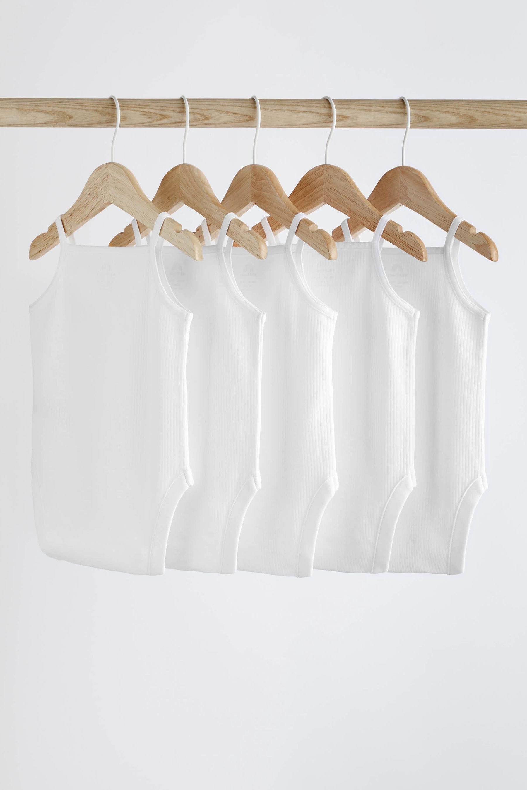 Next Body Babybodys mit dünnen Trägern im 5er-Pack (5-tlg)