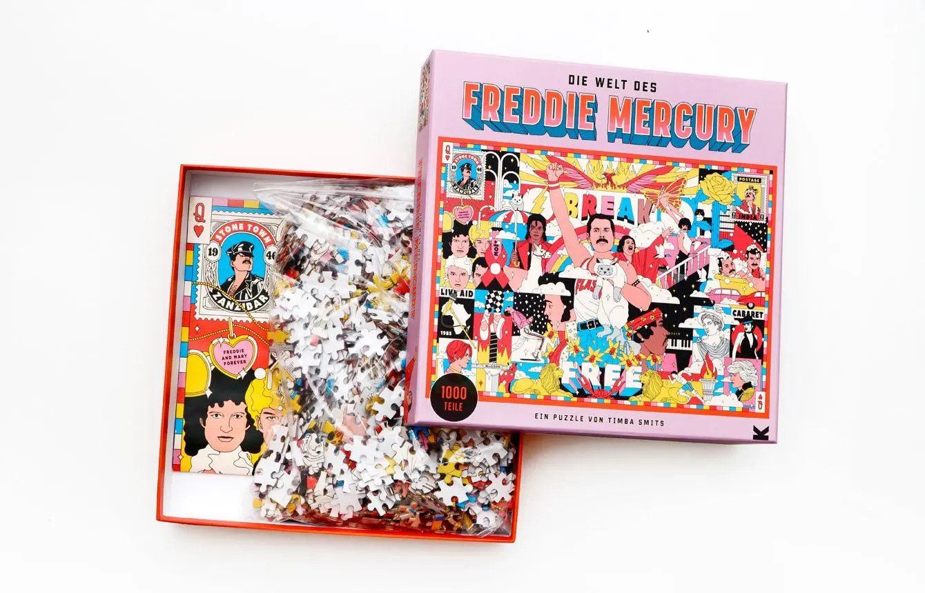 Laurence King Puzzle Die Welt des Freddie Mercury, 1000 Puzzleteile günstig online kaufen