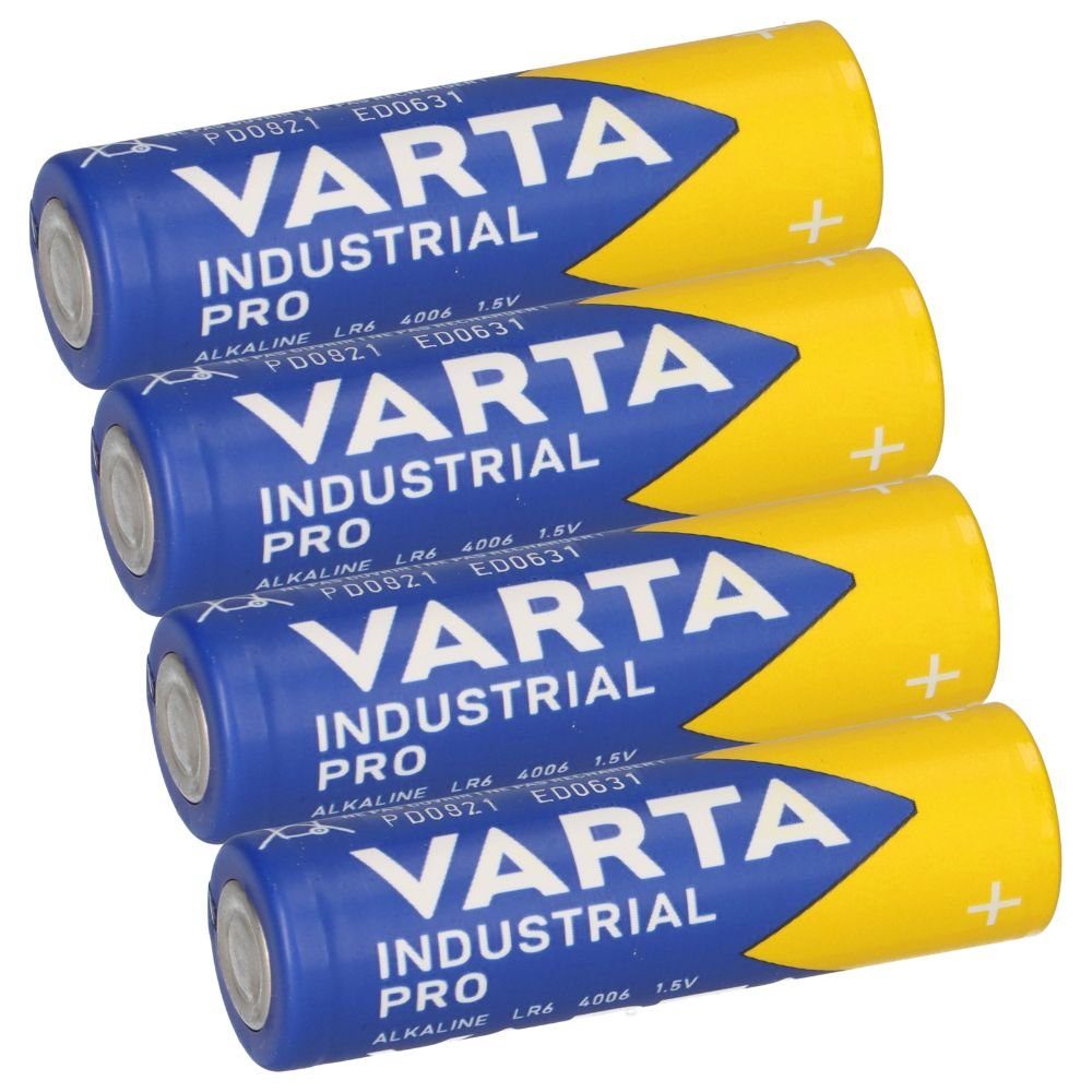 VARTA 4x VARTA Industrial Pro AA LR6 1,5V Alkaline – Mignon 4006 Batterie