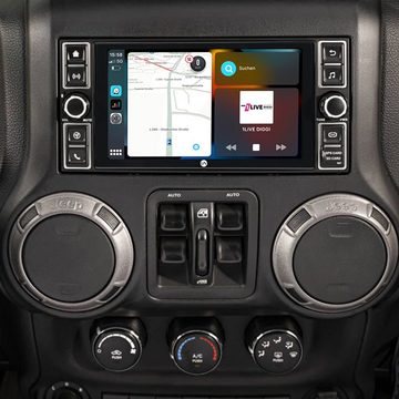 TAFFIO Für Jeep Chrysler Dodge 300C Journey Cherokee 6" Touch Android CarPlay Einbau-Navigationsgerät