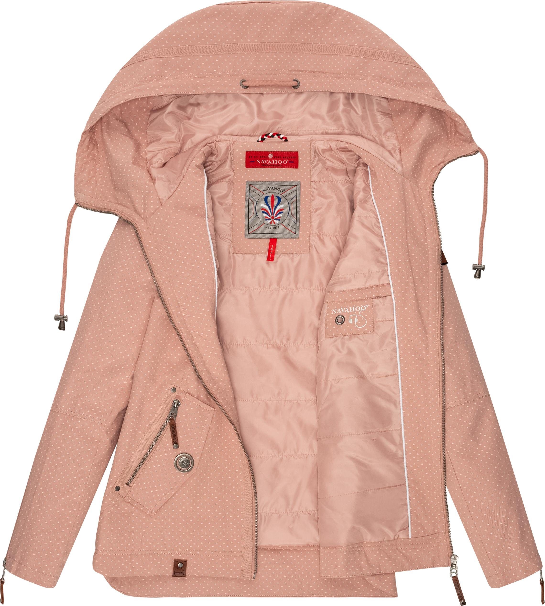 Navahoo Outdoorjacke Wekoo moderner Damen Übergangsparka aus Baumwolle mit Kapuze – Bild 5 von 5