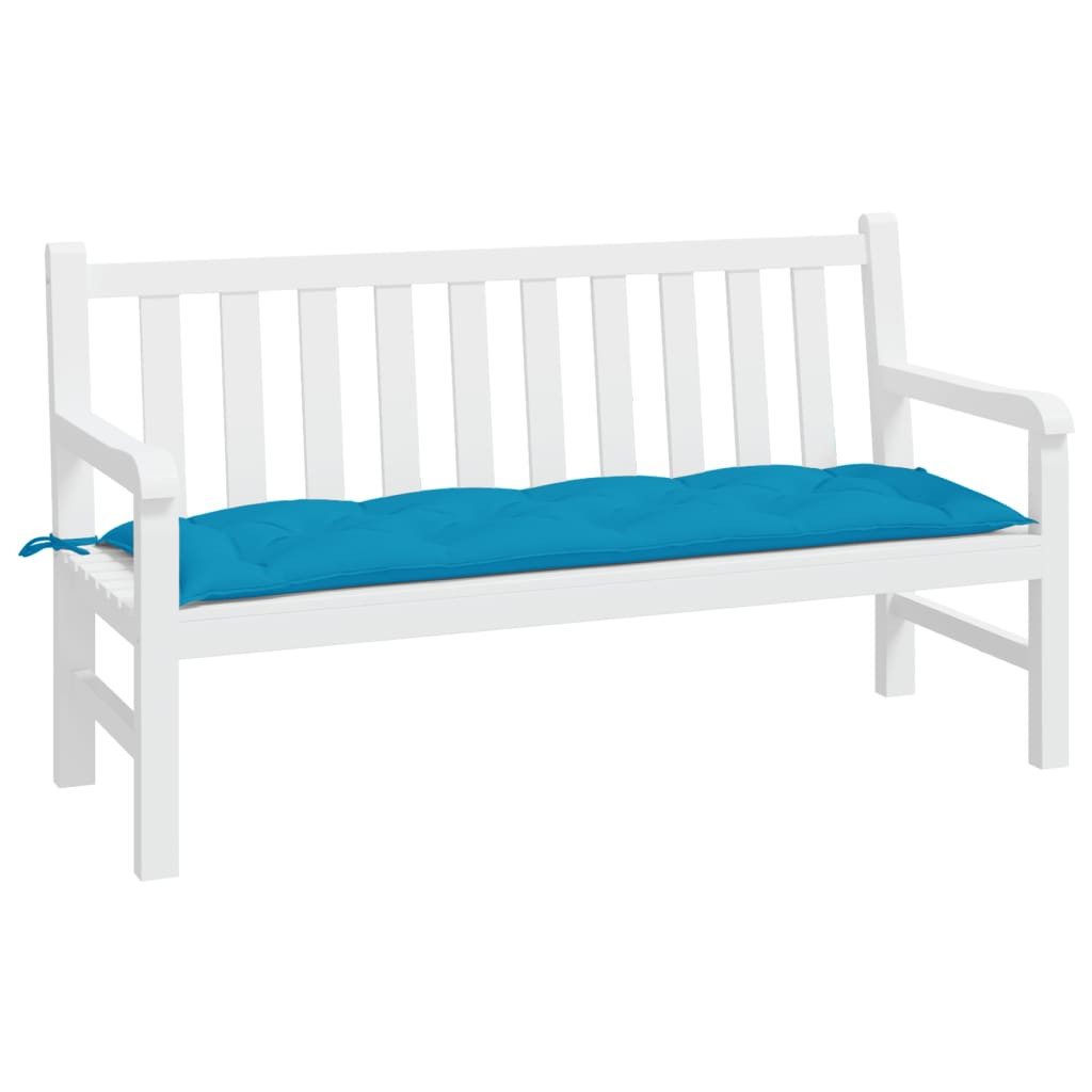 vidaXL Sitzauflage Gartenbank-Auflage Hellblau 150x50x7 cm günstig online kaufen