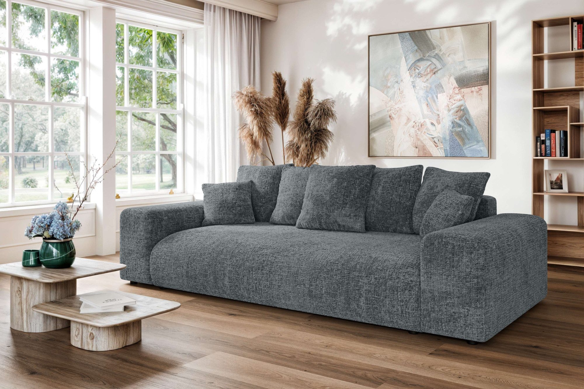 Home affaire Big-Sofa LAKESIDE 3-Sitzer Schlafsofa günstig online kaufen