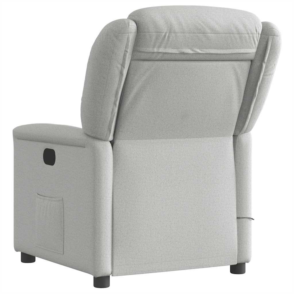 vidaXL Sessel Massagesessel Wolkengrau Stoff (1-St)