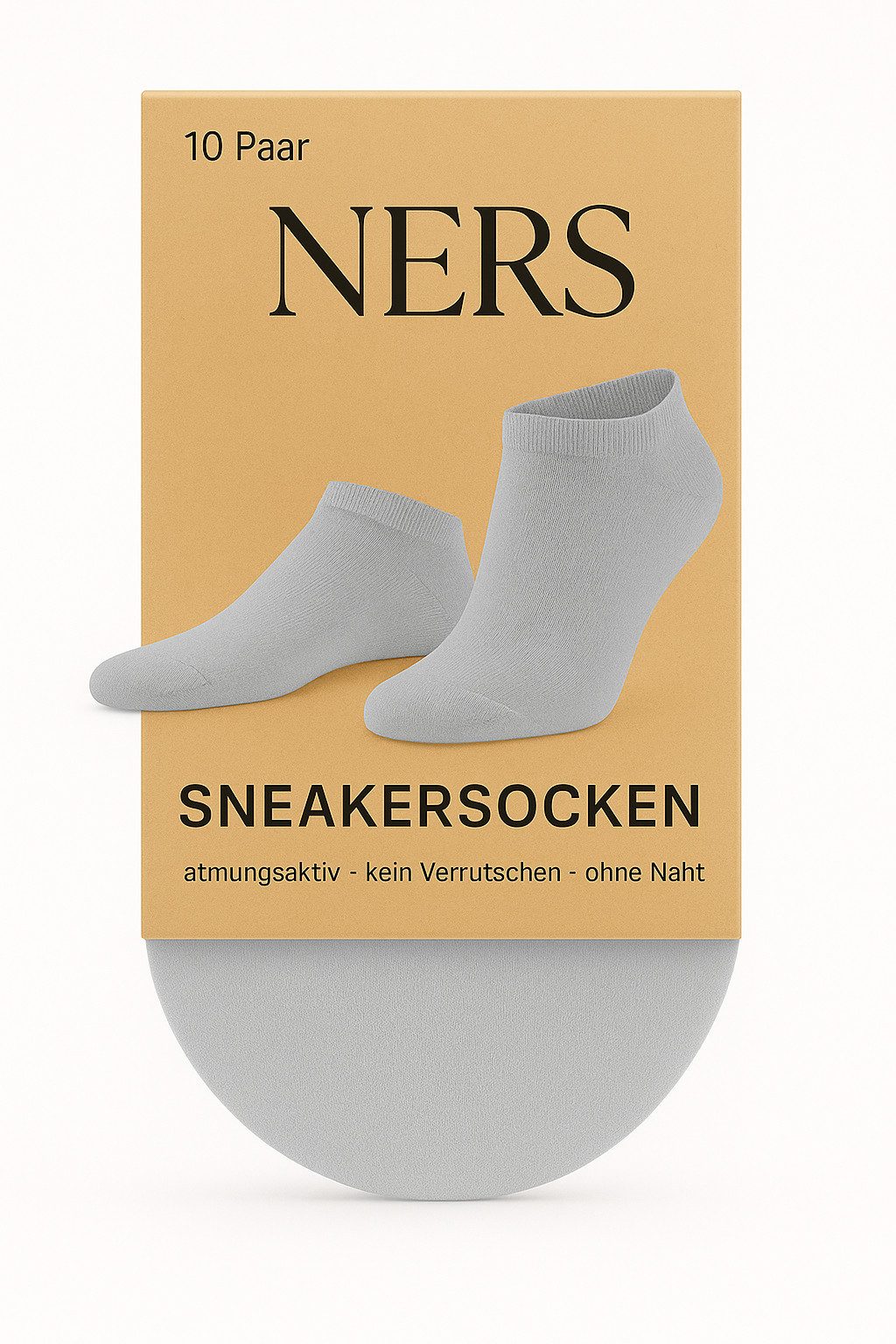 NERS Sneakersocken 10-20 Paar Sneaker Socken aus Baumwolle, für Damen & Herren, ohne Naht (10-Paar) Kein Verrutschen, mit Komfortbund, atmungsaktiv, für Alltag & Sport