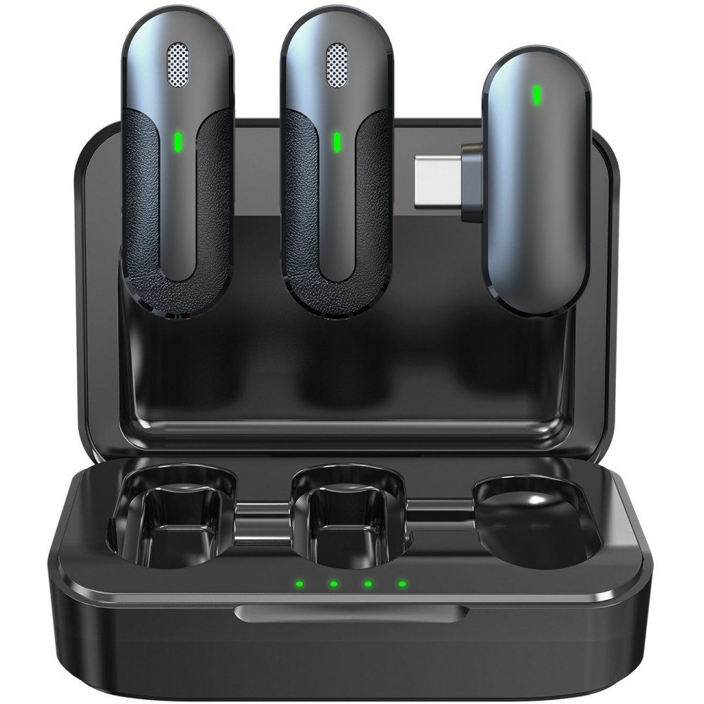 Technaxx Mikrofon TX-301 Mini-Mikrofon Set - Ansteck-Mikrofon - schwarz