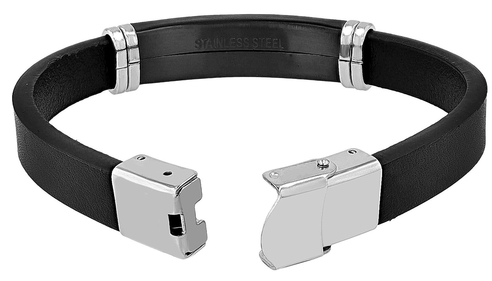 AKZENT Armband Tajeu Echtleder schwarz
