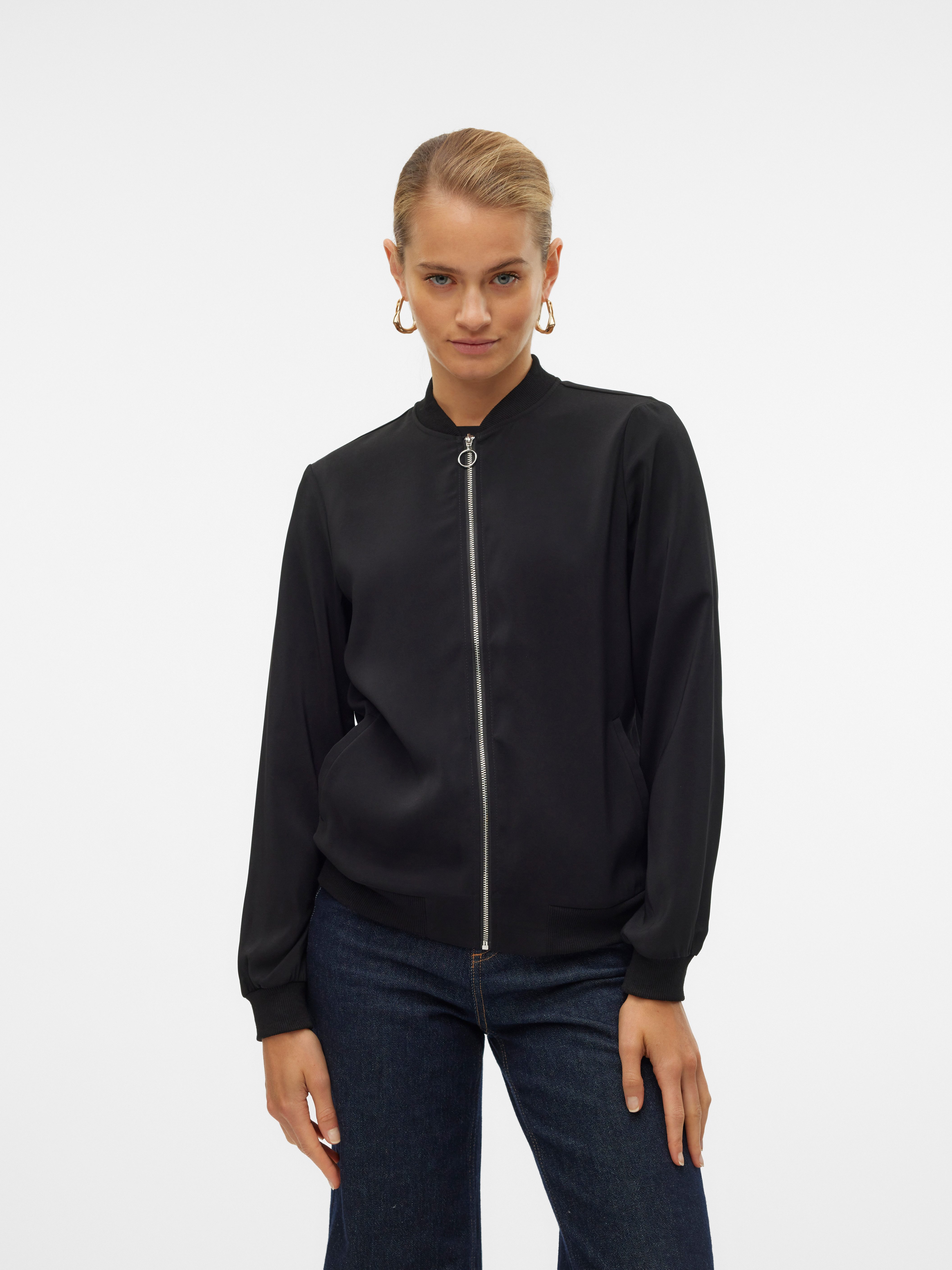 Vero Moda Bomberjacke VMCOCO L/S BOMBER NOOS in modisch kurzer Form, mit Stretch
