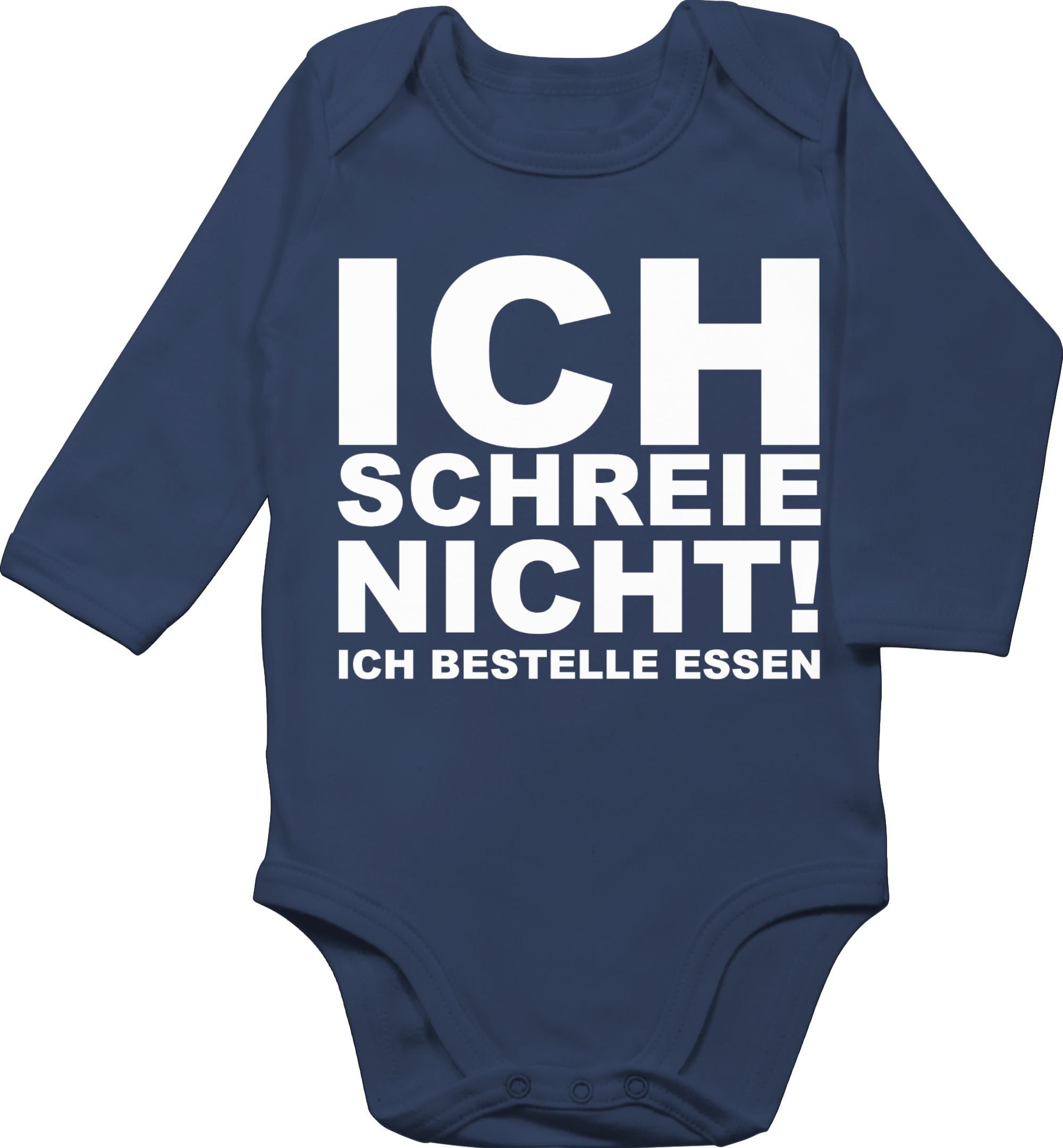 Shirtracer Shirtbody »Ich schreie nicht, ich bestelle Essen! Statement Sprüche Baby Bio Baby