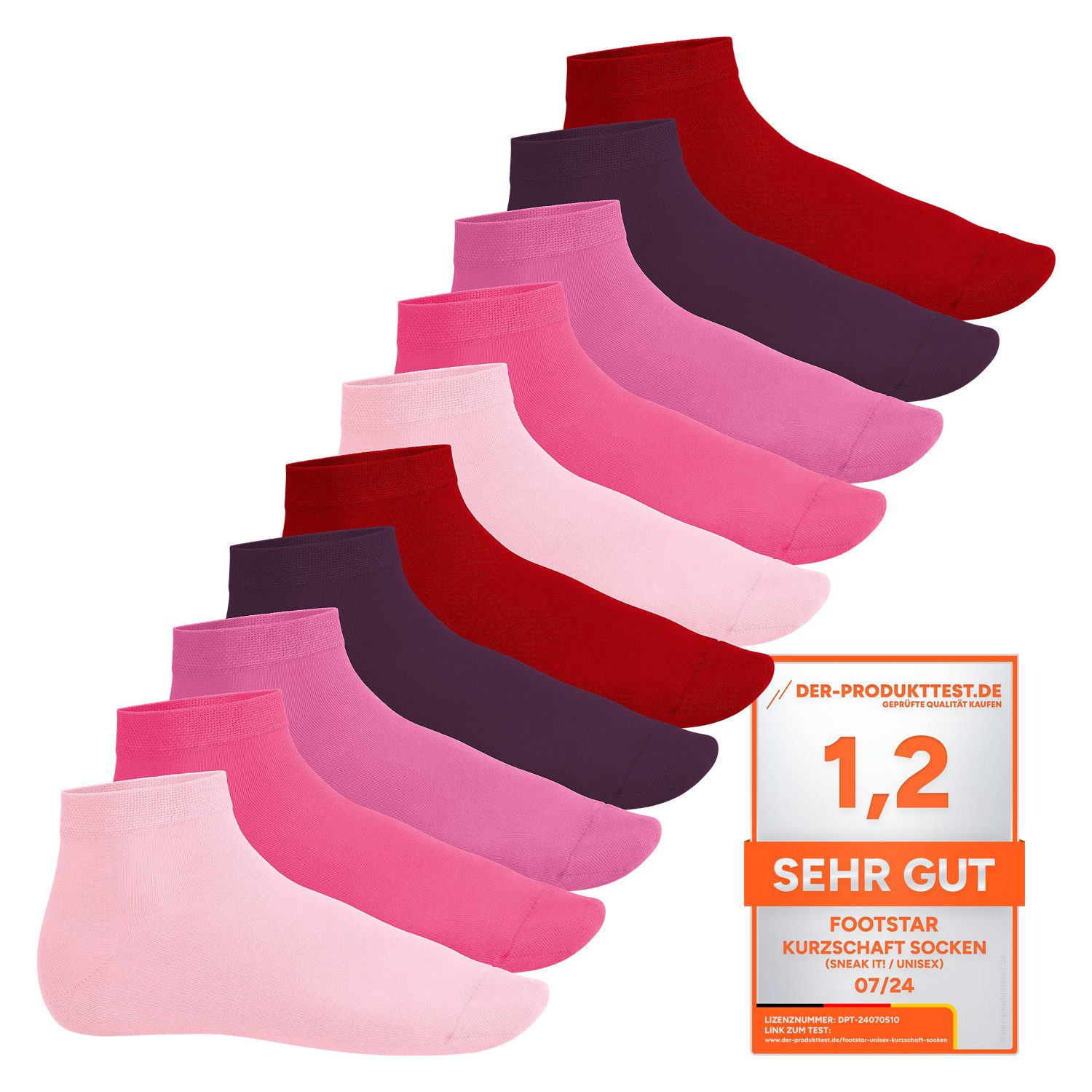 Footstar Kurzsocken EVERYDAY! 10 Paar Quarter Socken Kurzsocken Kurze Baumw günstig online kaufen