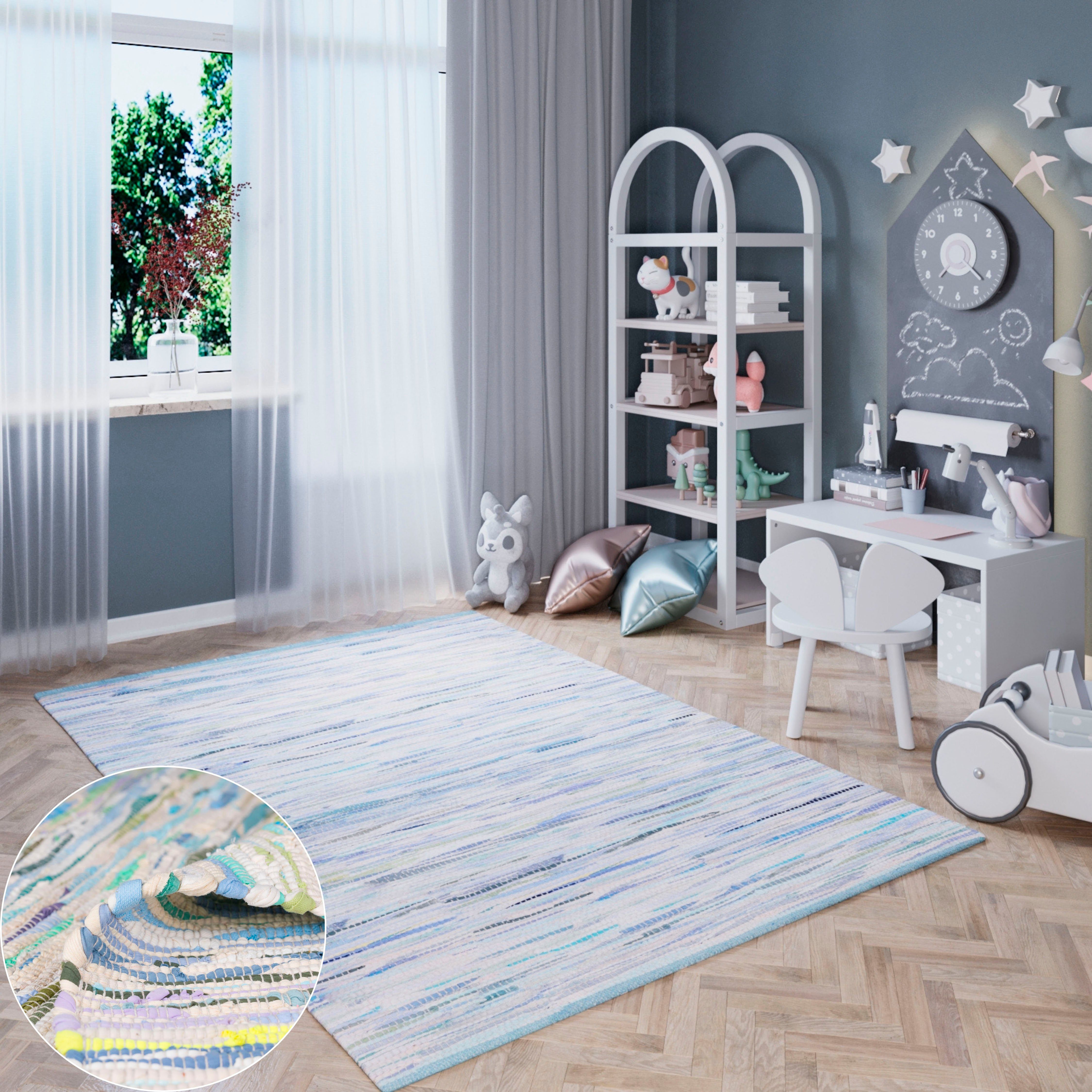my home Teppich Bente, rechteckig, Höhe: günstig online kaufen