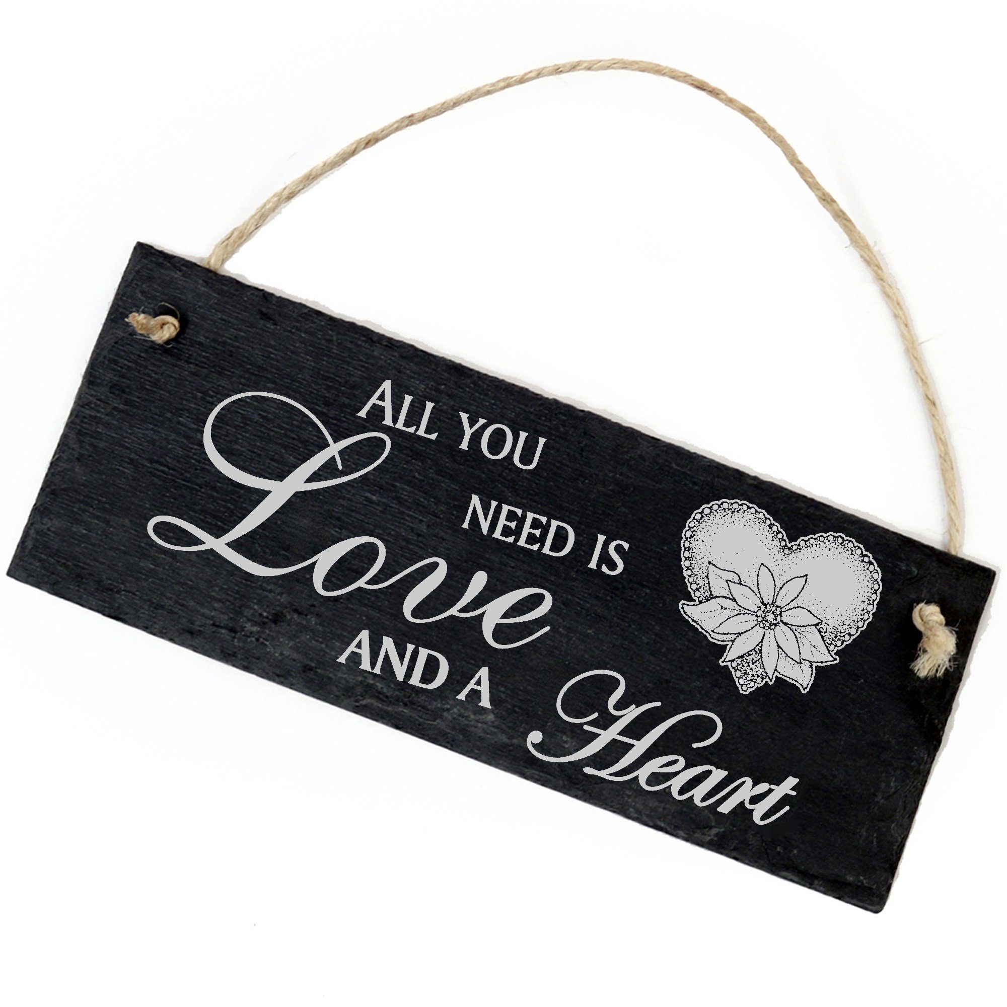 need Blume Hängedekoration Love Dekolando 22x8cm Heart All mit a Herz you and is