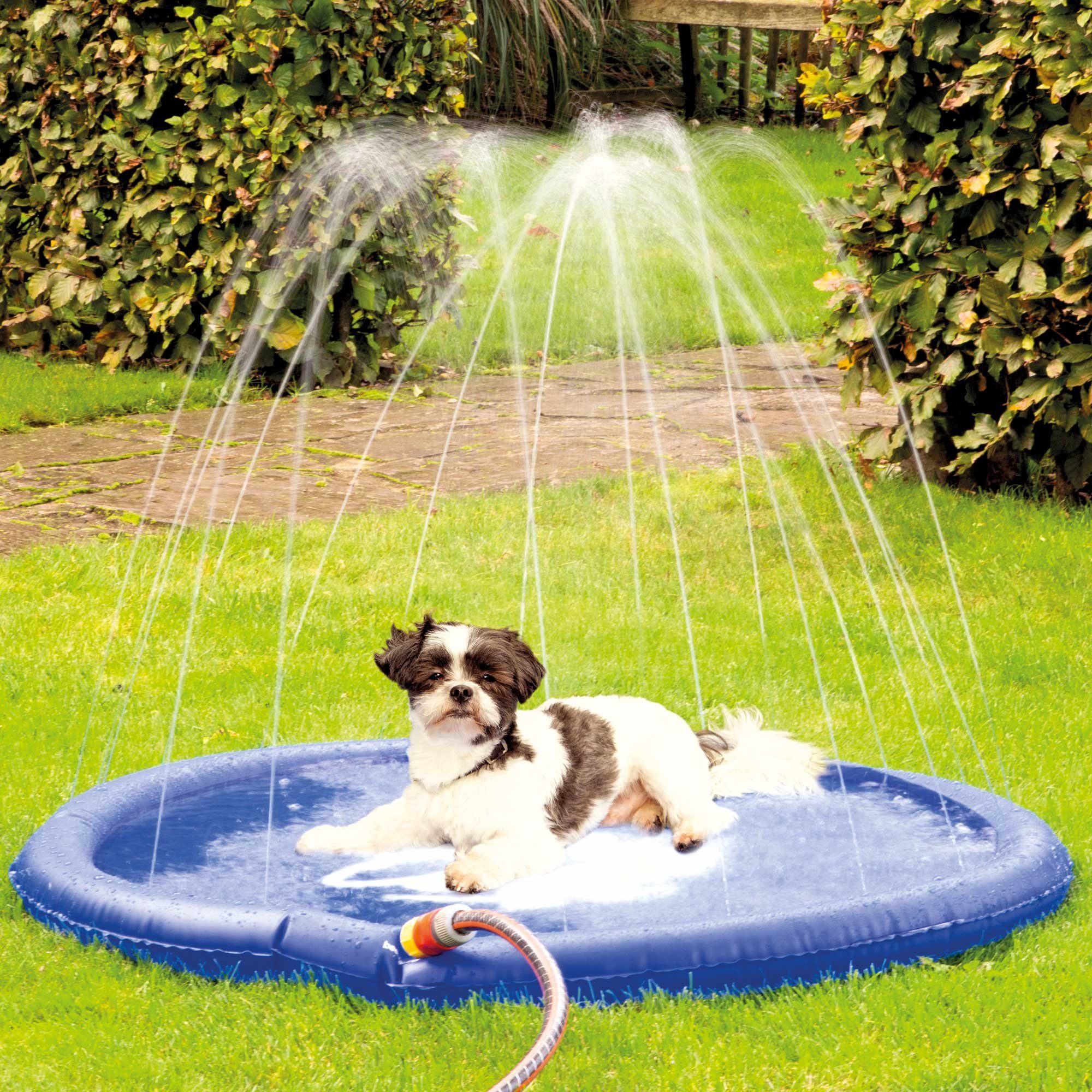 Karlie Wasserspielzeug Hunde Wasserspielmatte Splashy Mat, Derbes, 0,4mm dickes, widerstandsfähiges Bodenmaterial, (1-tlg) Wasseranschluss ist nötig