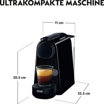 Nespresso Kapselmaschine Essenza Mini EN85.B von DeLonghi, Black, inkl. Willkommenspaket mit 7 Kapseln