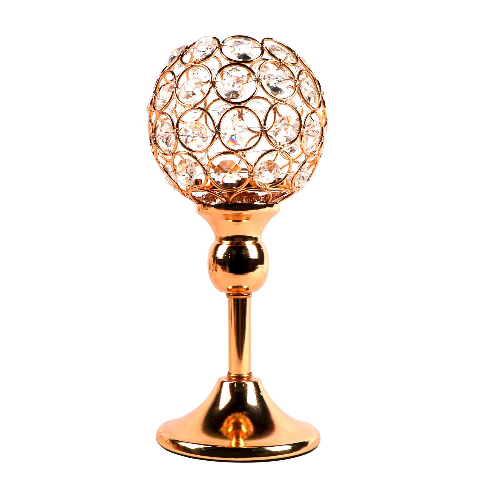 KAHOO Kerzenständer Goldener Kristall Kerzenhalter (1 günstig online kaufen