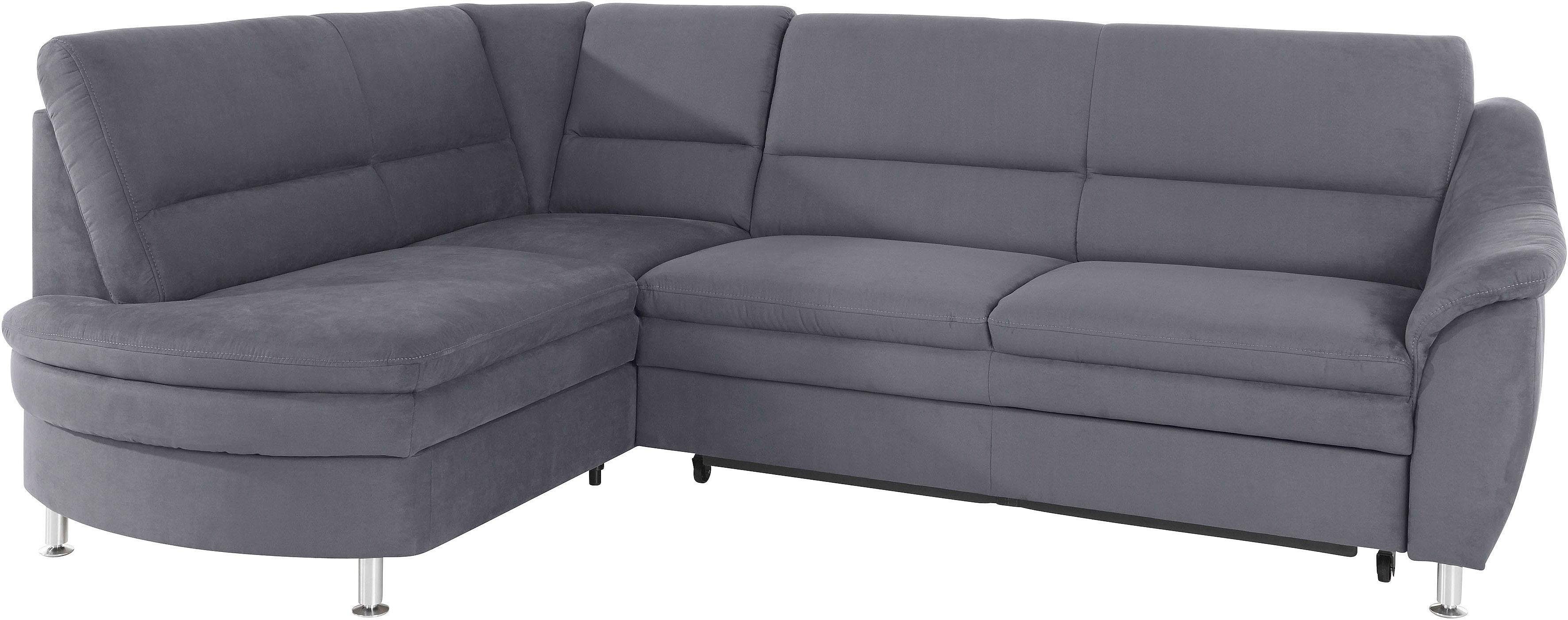 Home affaire Ecksofa Cardoso L-Form, Federkern, wahlweise mit Bett, Schubkasten