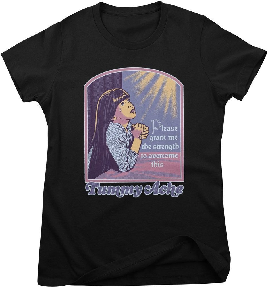 Steven Rhodes T-Shirt Tummy Ache Girly Tee