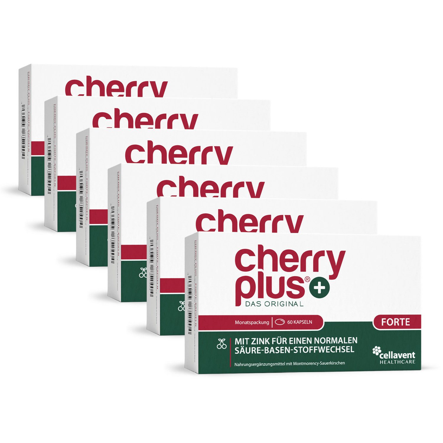 Cellavent Healthcare Stärkste Montmorency-Sauerkirsch-Kapseln - Cherry PLUS Forte Kapseln