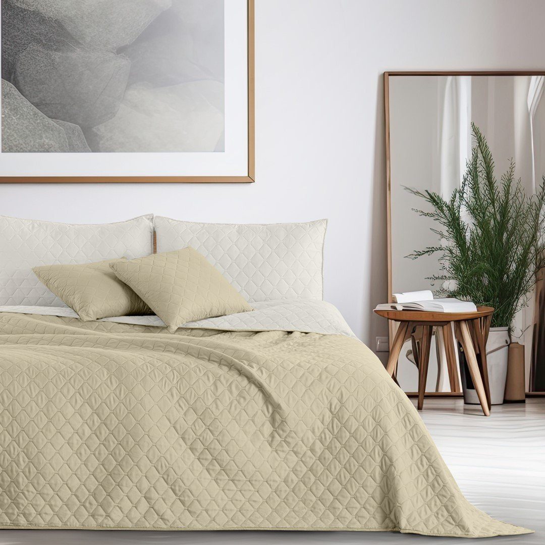 DecoKing Tagesdecke Bettüberwurf mit Uni Wendedesign günstig online kaufen