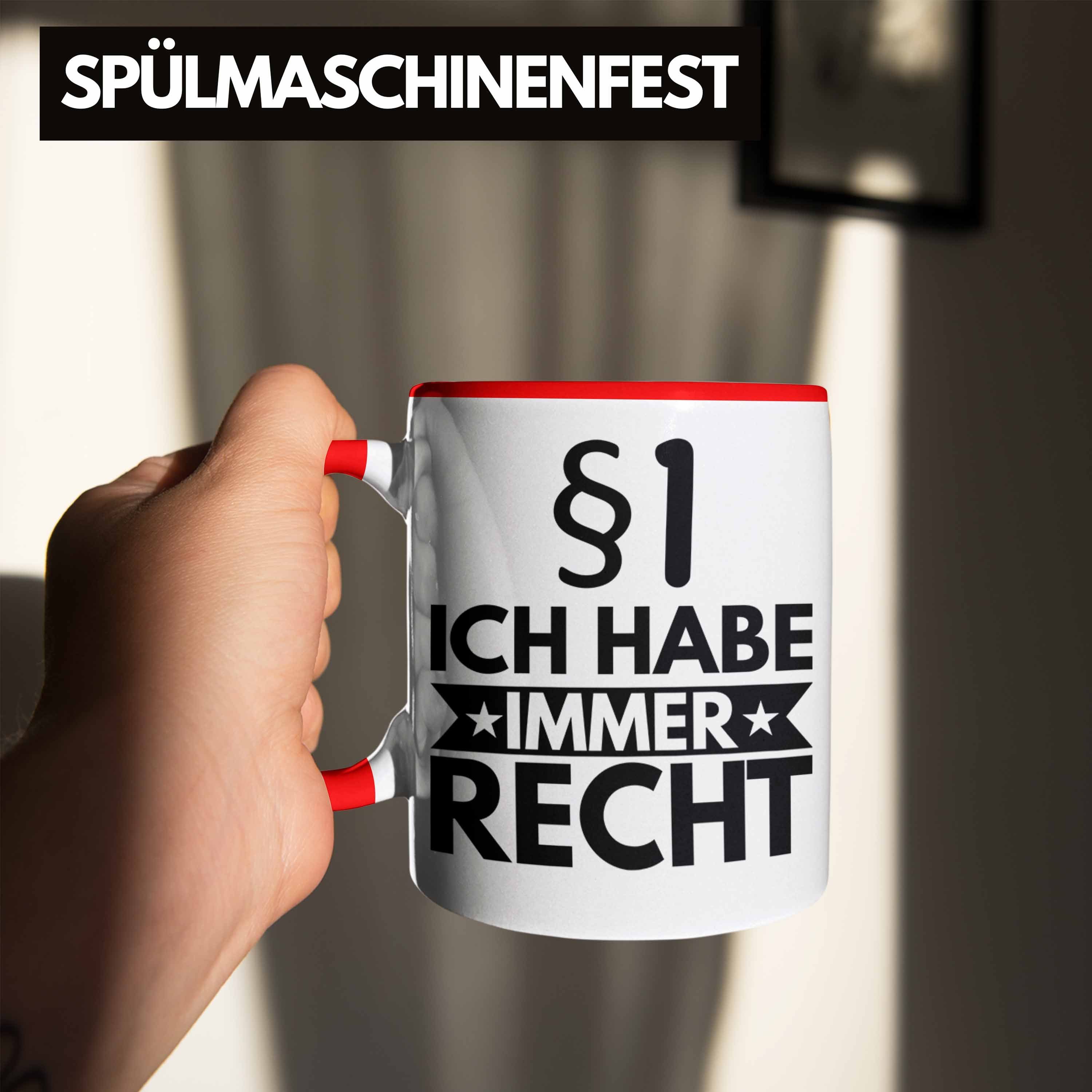 Jura-Studium Rot Tasse Trendation Trendation Immer Lustige Sprüche Ich Geschenk Jura Jurist Anwalt Habe Tasse Geschenkidee Spruch Recht -