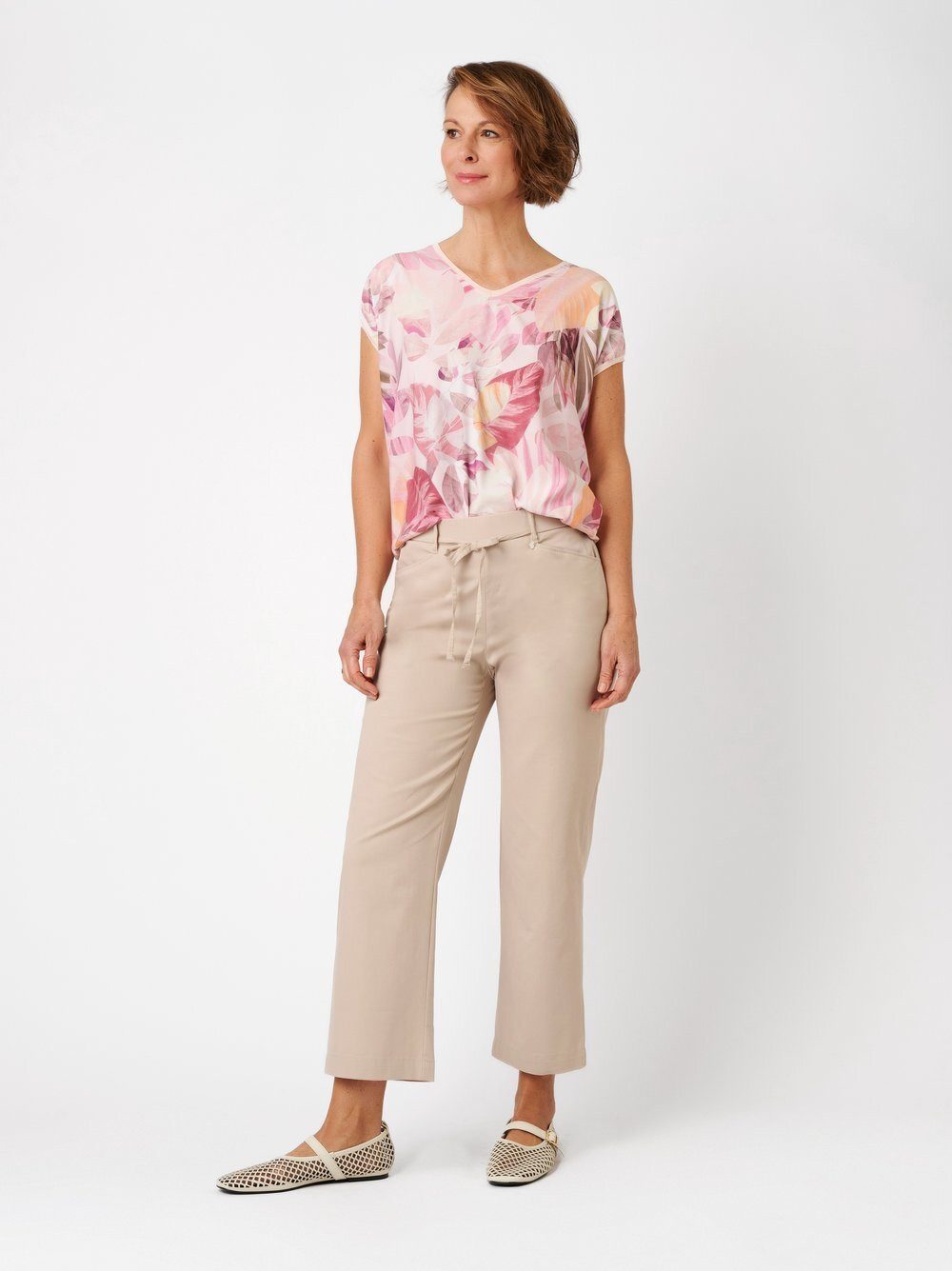 Relaxed by TONI T-Shirt Sweet Pia mit kreativem Blätterdruck