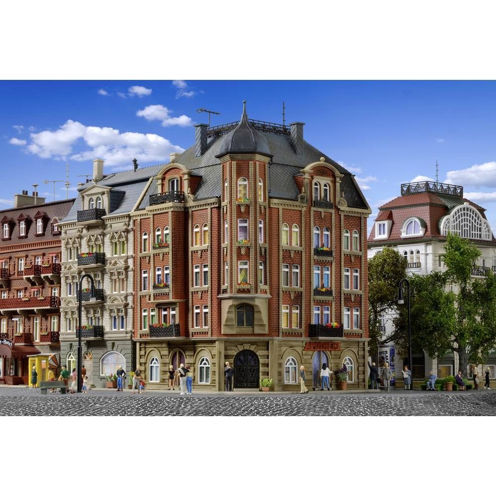 Modelleisenbahn-Gebäude H0 Eckhaus Schlossallee 1