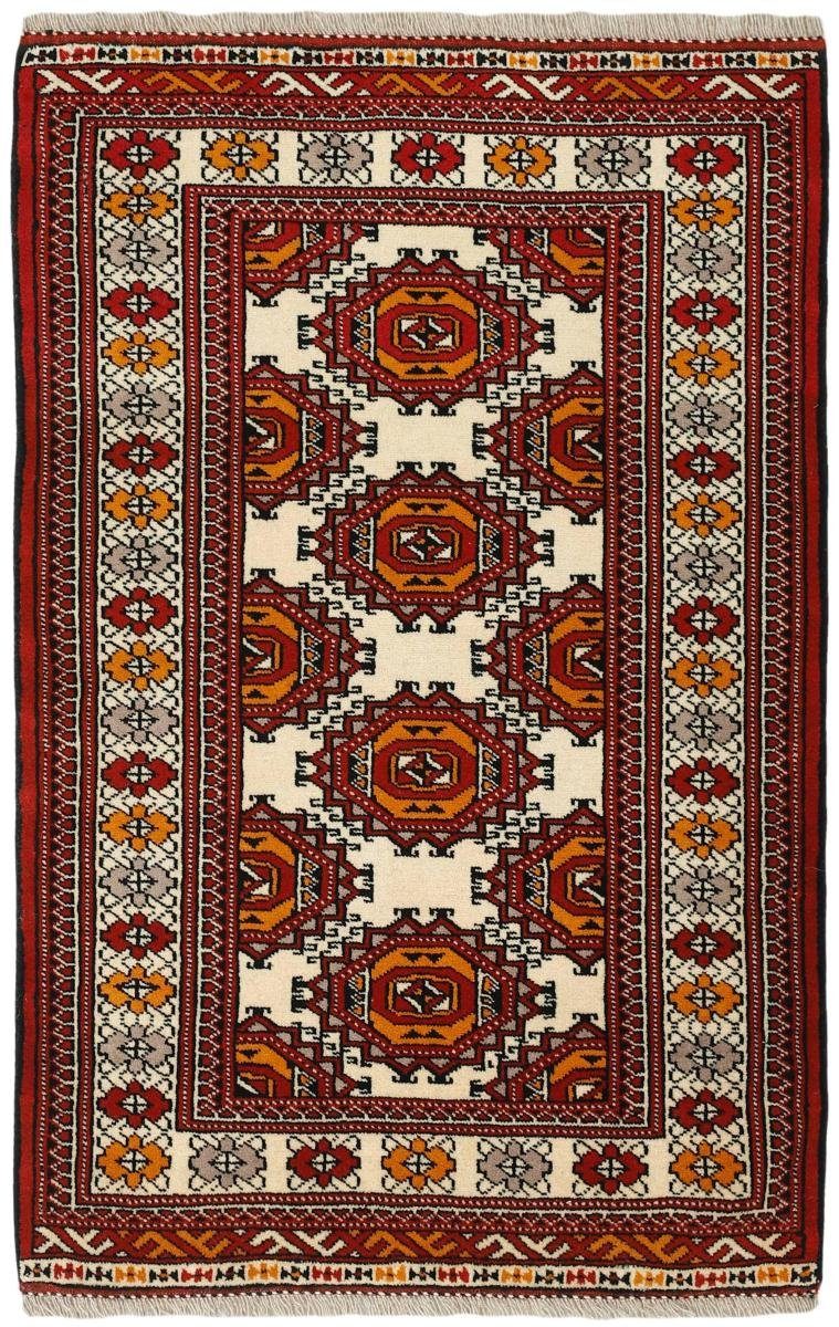 Orientteppich Turkaman 84x128 Handgeknüpfter Orientteppich / Perserteppich, Nain Trading, rechteckig, Höhe: 6 mm
