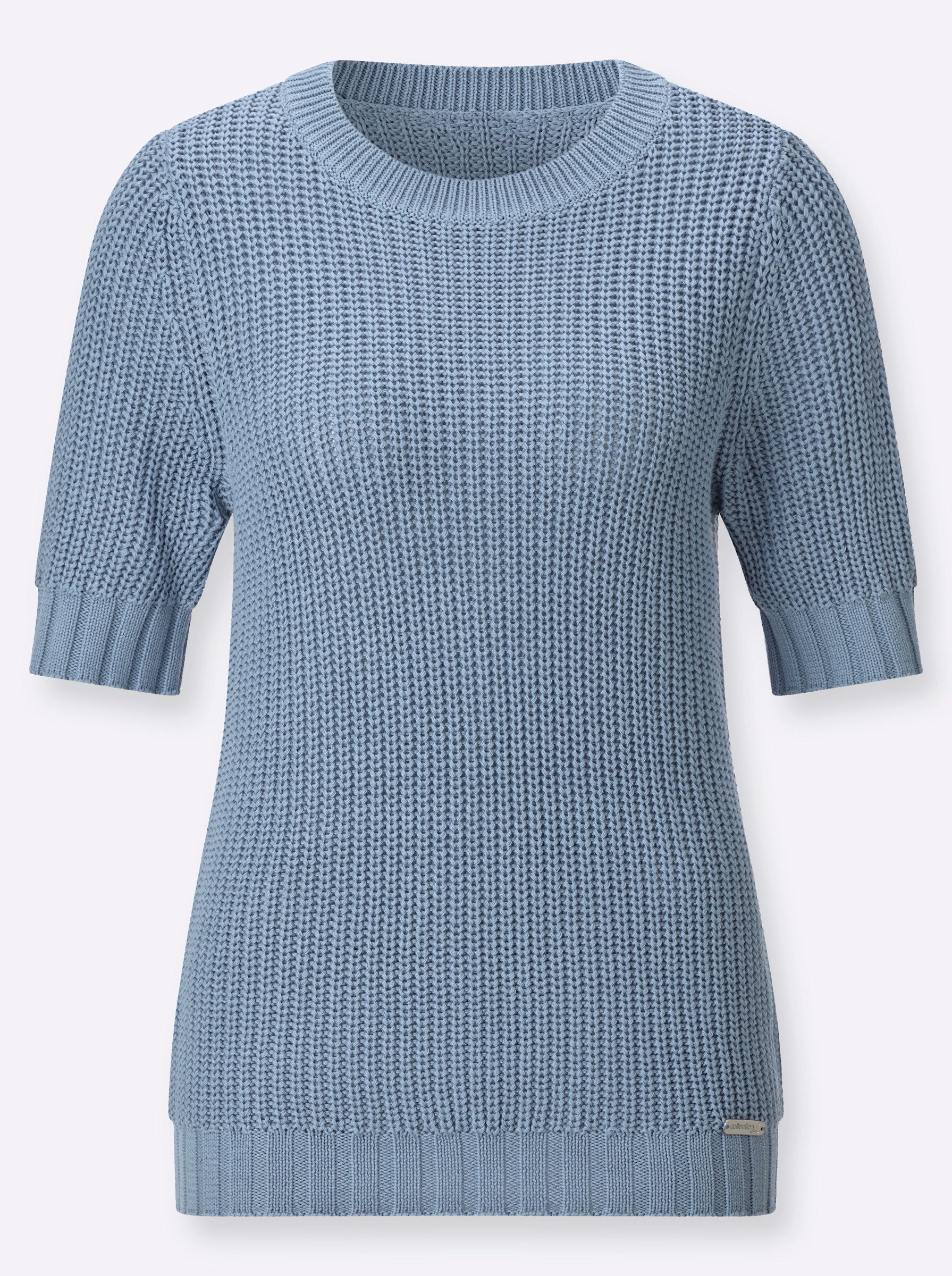 Strickpullover Kurzarm-Pullover Kurzarm