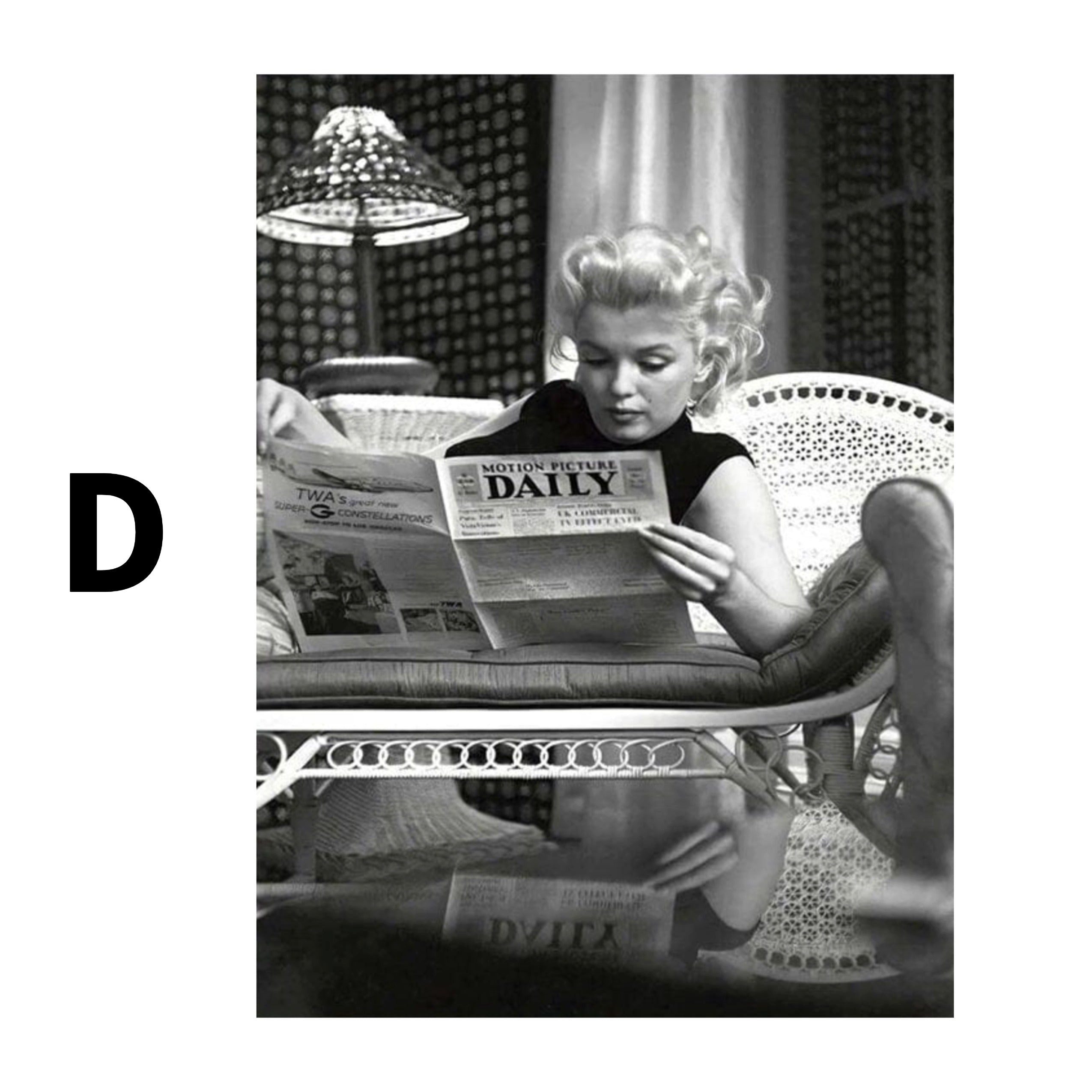 JUSTGOODMOOD Poster Marylin Monroe Wandbilder Wohnzimmer Schlafzimmer Deko Print Bilder oh, B (1 St) – Bild 5 von 5