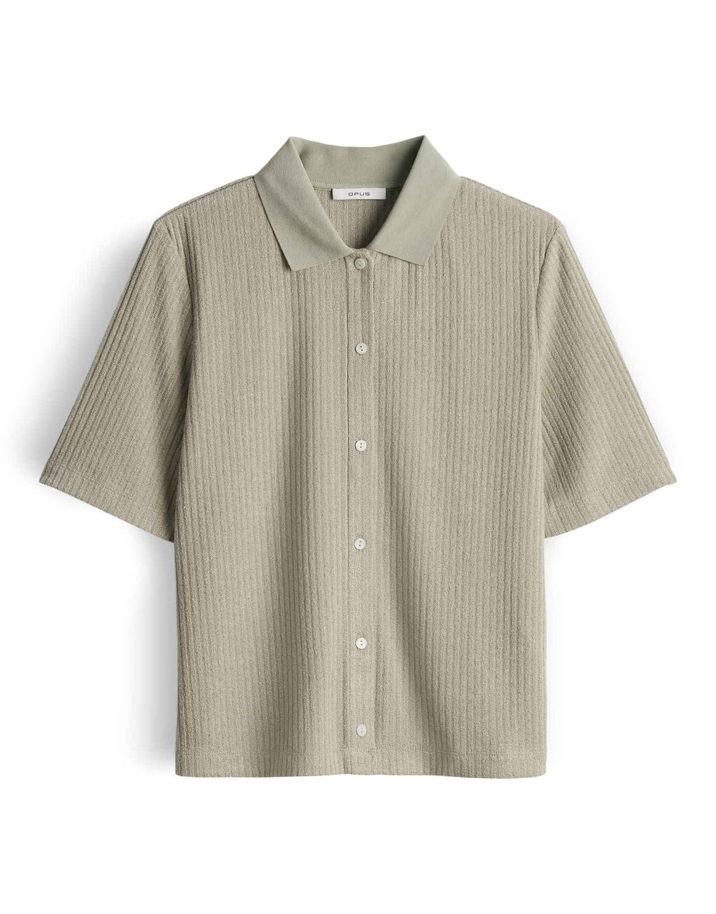 OPUS Poloshirt Poloshirt mit dezenter Rippstruktur Lockerer Schnitt, Knopfl günstig online kaufen