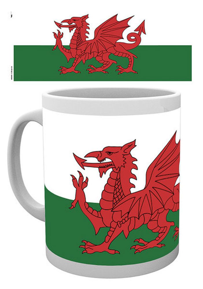 Tasse Wales - Lizenz Tassen - Flag