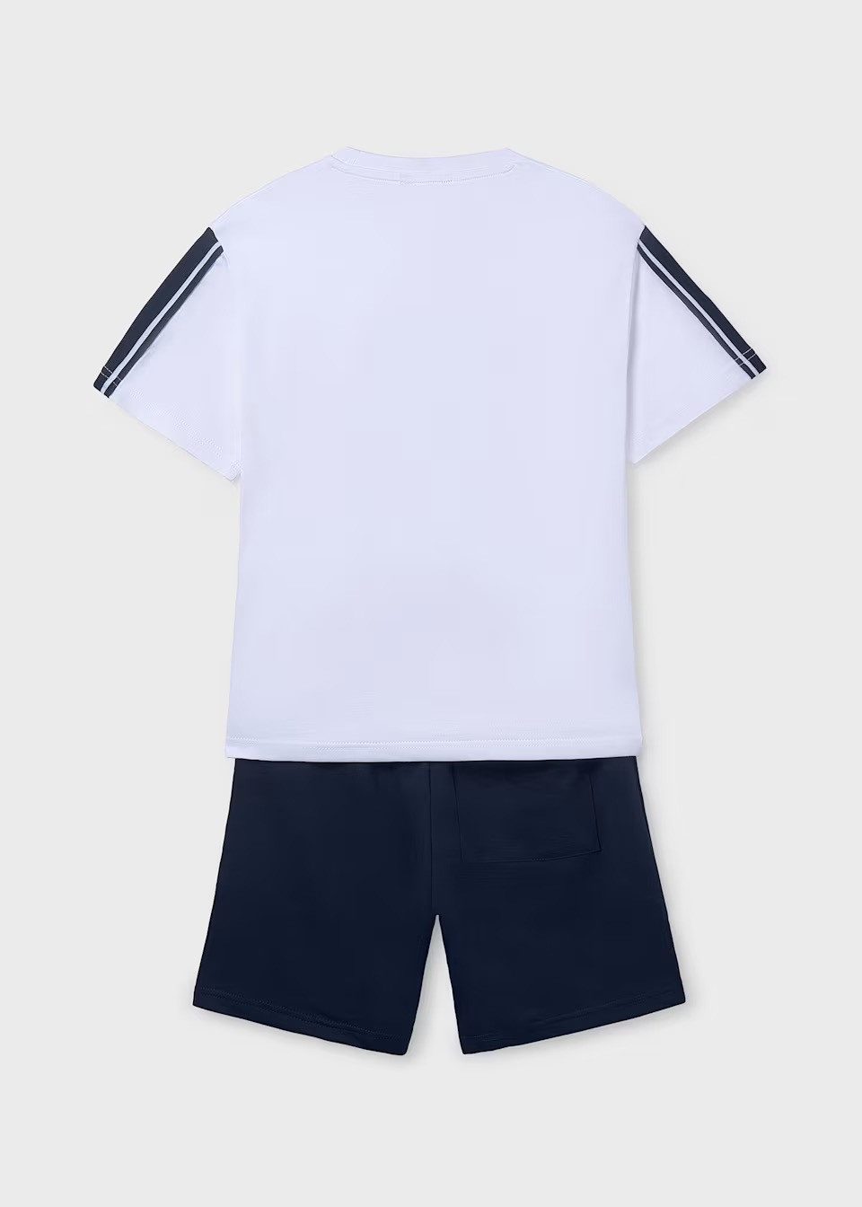 Mayoral T-Shirt & Bermudas Set Bermudas & T-Shirt mit Fußballschuh-Print – Teenager Jungen