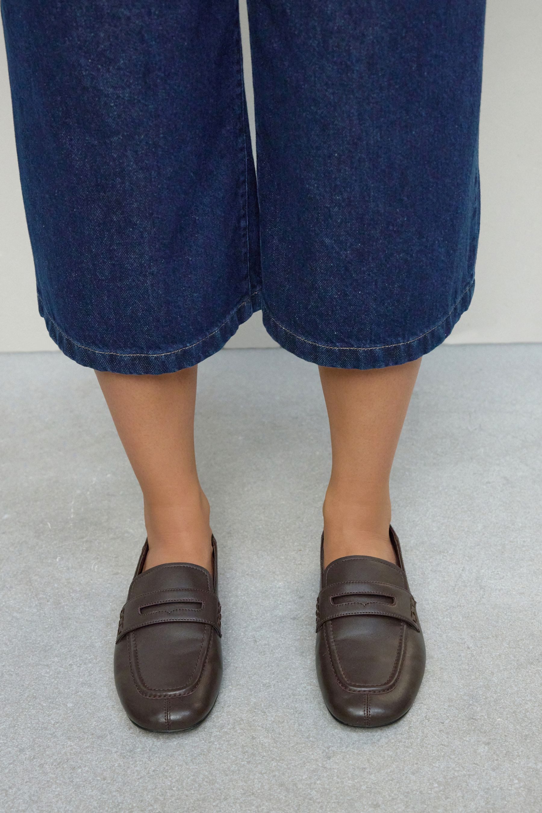 Next Forever Comfort® Leder-Loafer mit platter Ferse Loafer (1-tlg)