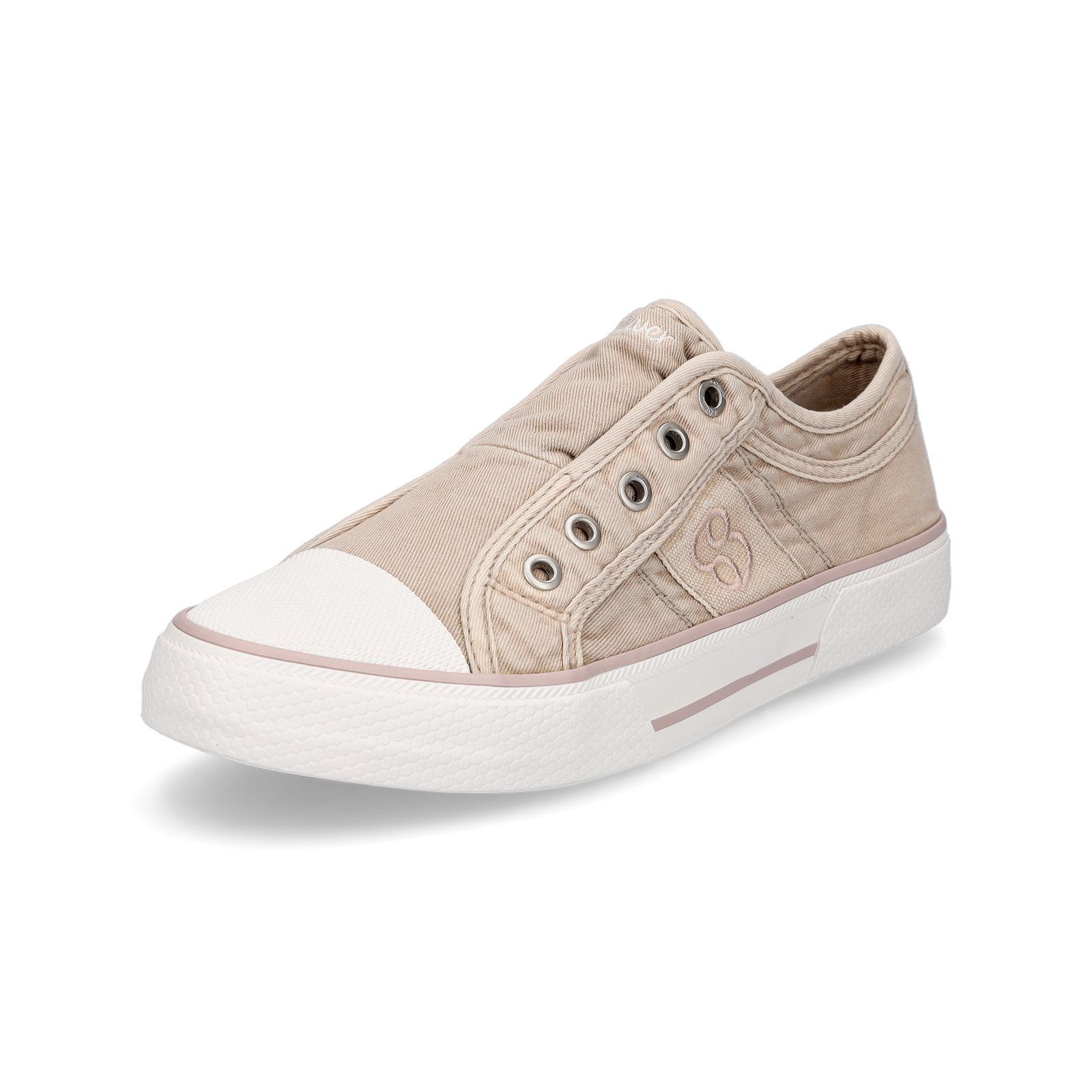 s.Oliver 5-24635-30 Damen Sneaker, leichtes Canvas-Material, sportliches  Design, dämpfende Soft Foam Innensohle