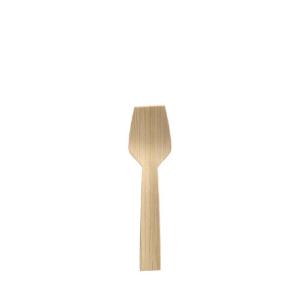 PAPSTAR Einwegbesteck-Set 50 Eislöffel, Bambus "pure" 9,2 cm