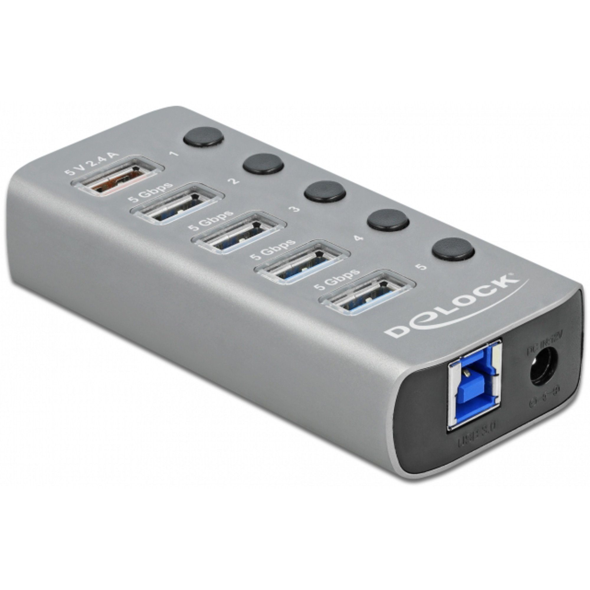 DeLOCK USB 3.2 Gen 1 Hub mit 4 Ports + 1 USB-Kabel