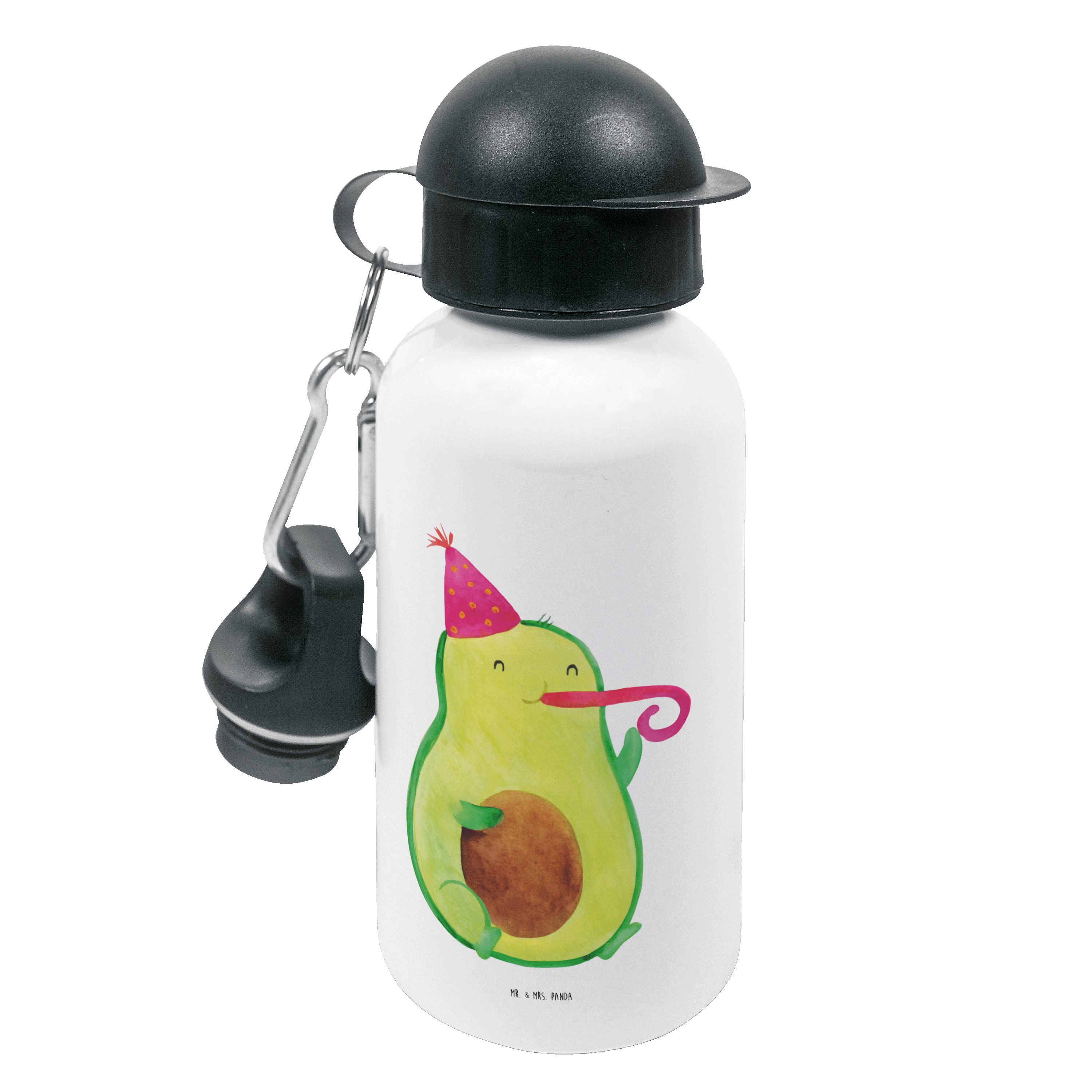 Mr. & Mrs. Panda Trinkflasche Avocado Birthday - Weiß - Geschenk, Flasche, Kinder, Überraschung, Ki