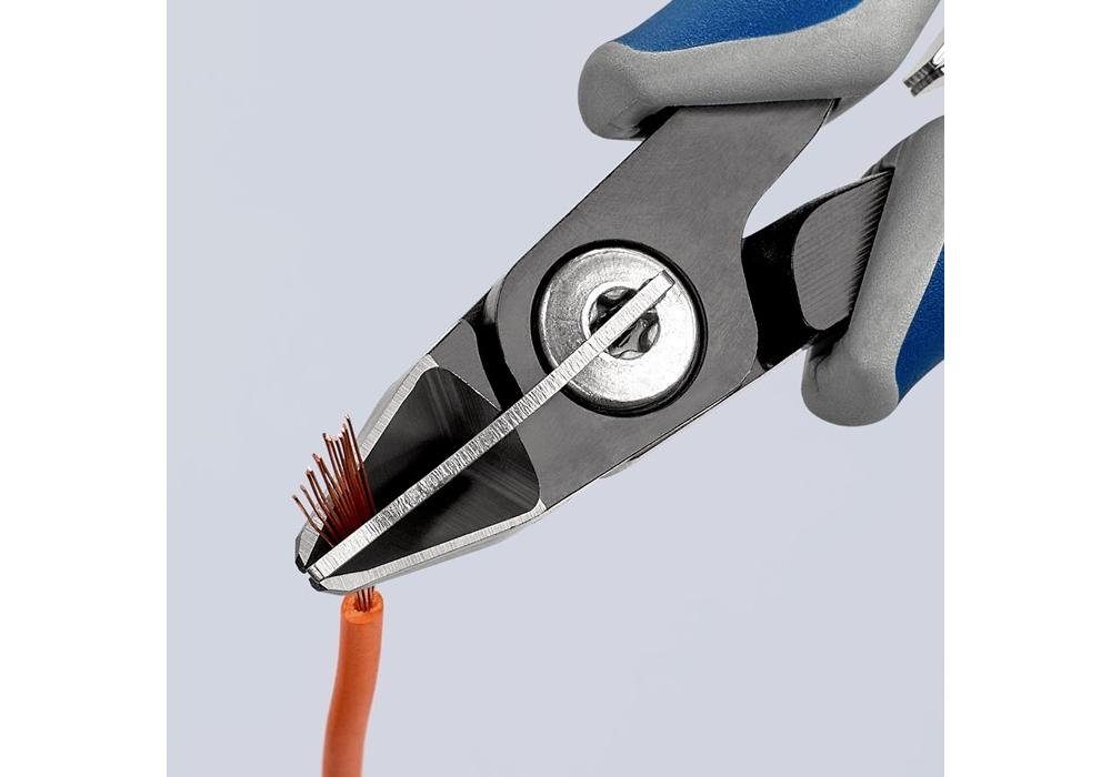 sehr klein ja, Länge Präzisions-Elektronik-Seitenschneider Knipex 125 poliert Form mm Facette 5 Seitenschneider