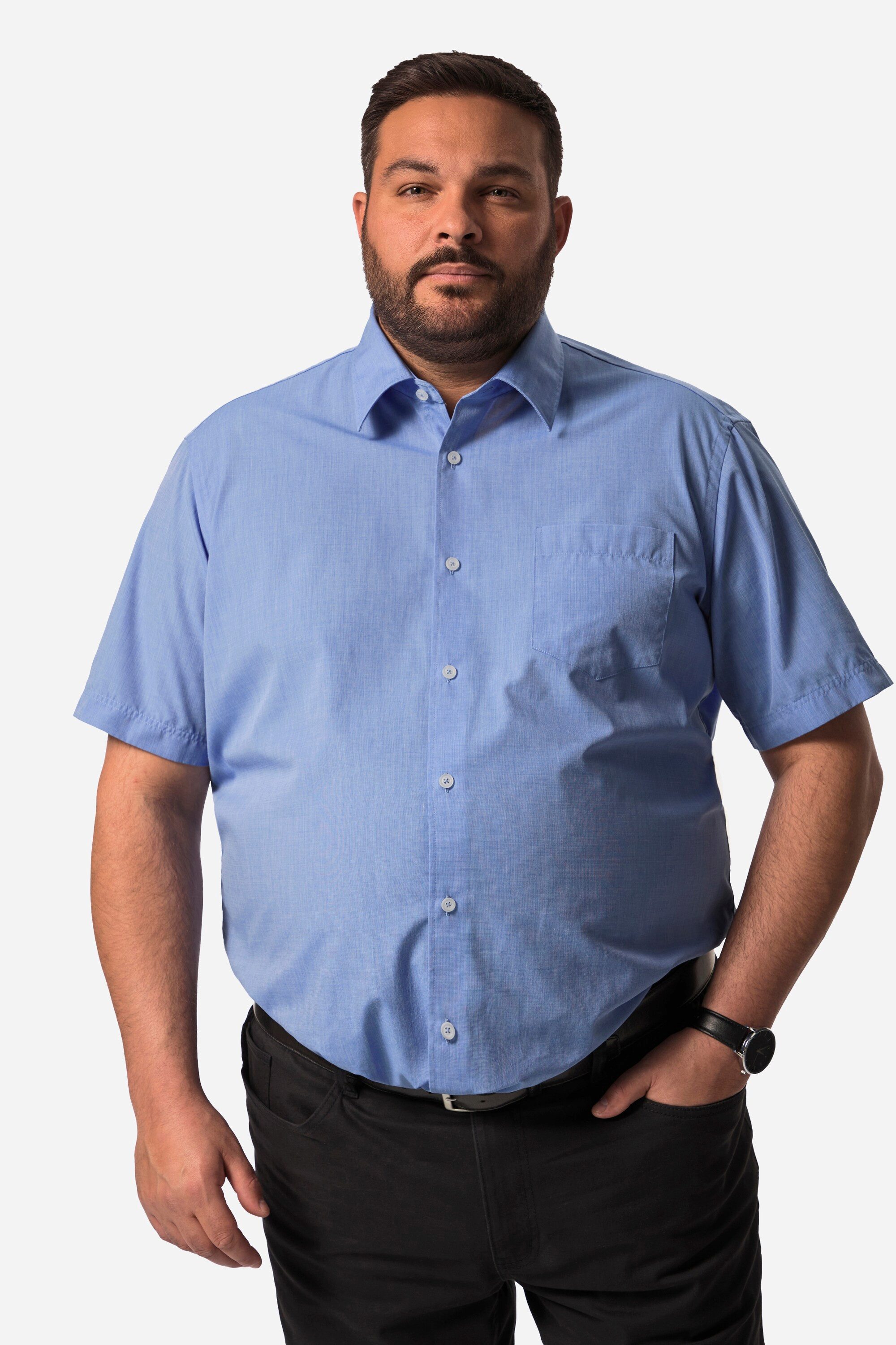 Men Plus Kurzarmhemd Businesshemd Halbarm EasyCare Kentkragen günstig online kaufen