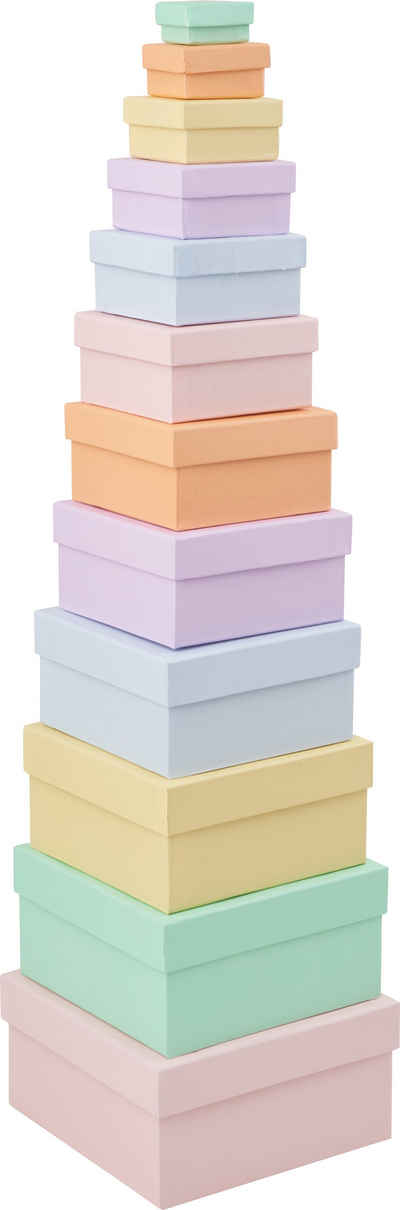 Folia Aufbewahrungsbox, pastellfarben, 12er-Set