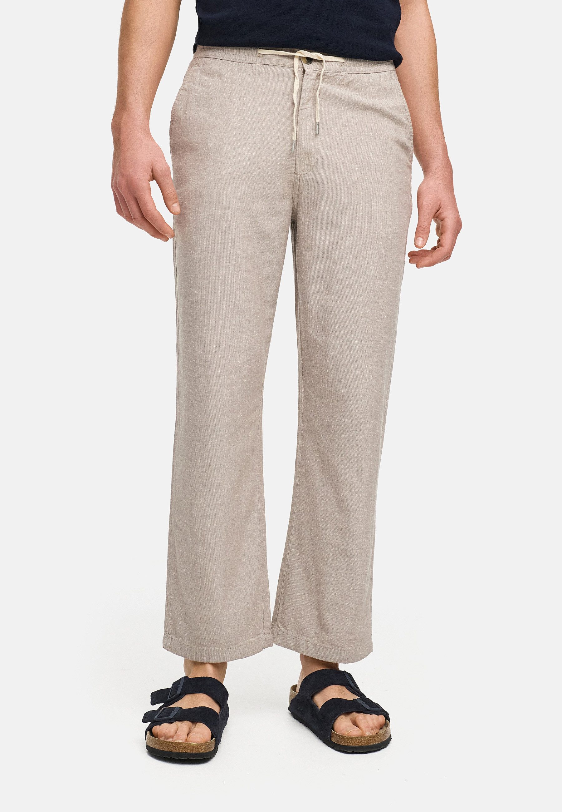 Kronstadt Stoffhose Herren KSAlbert Herrenhose Freizeithose Männer aus Baumwoll-Leinen-Mischung für sommerliche Leichtigkeit