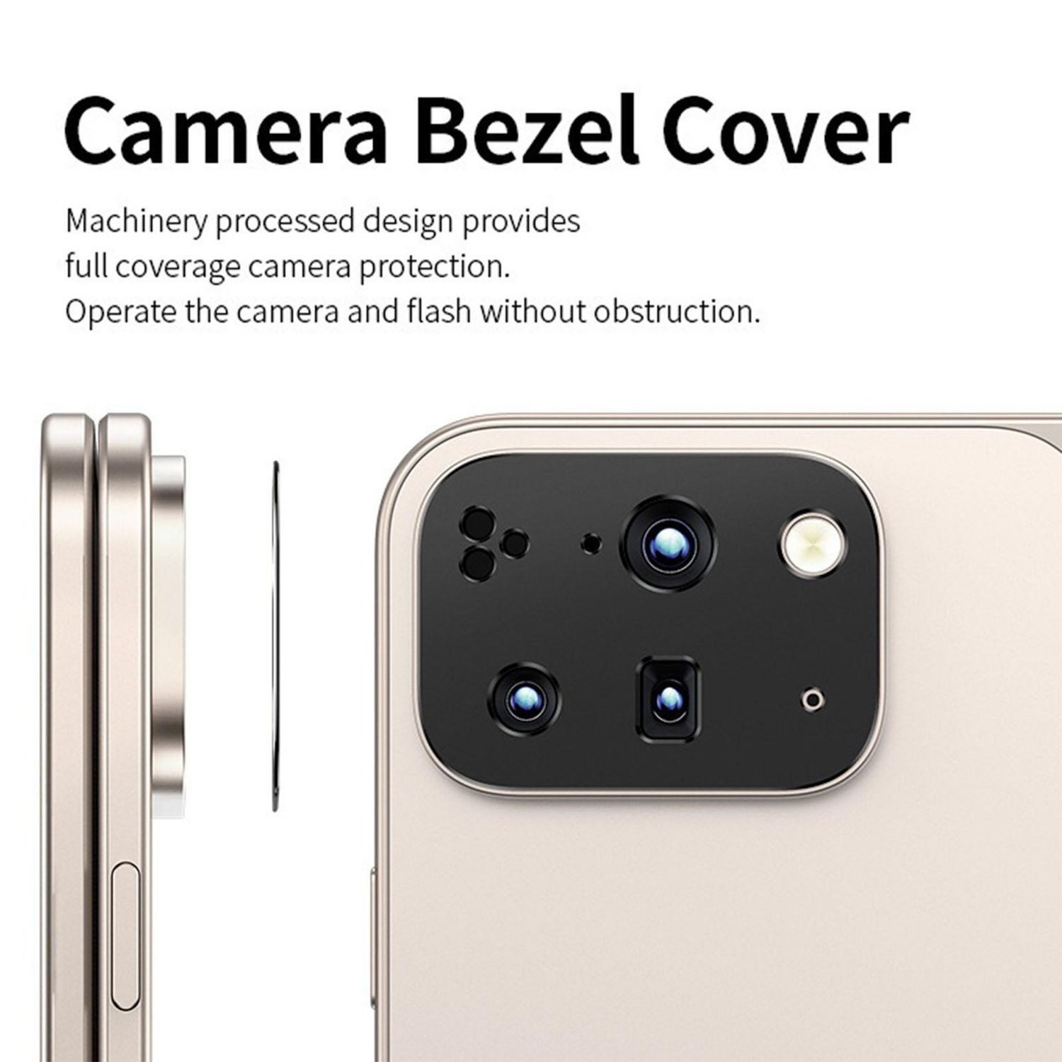 Wigento Handyhülle Für Google Pixel 10 Pro Fold Kalebol Premium Metall Kamera Linsen Ring, Aluminium Kamera-Schutzring mit Anti-Fingerprint-Beschichtung – Bild 5 von 5